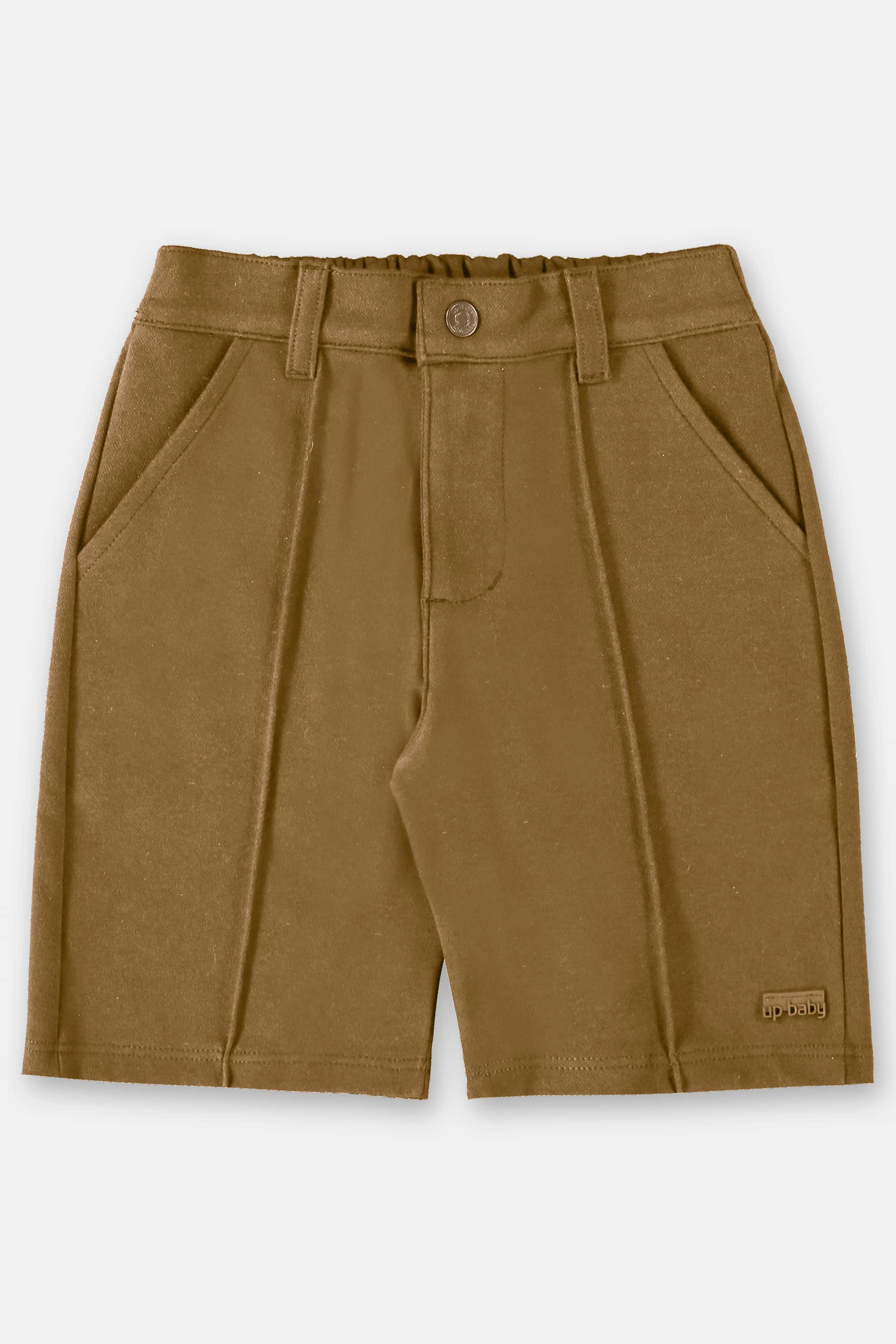 Bermuda Básica Infantil para Menino (Marrom) Up Baby