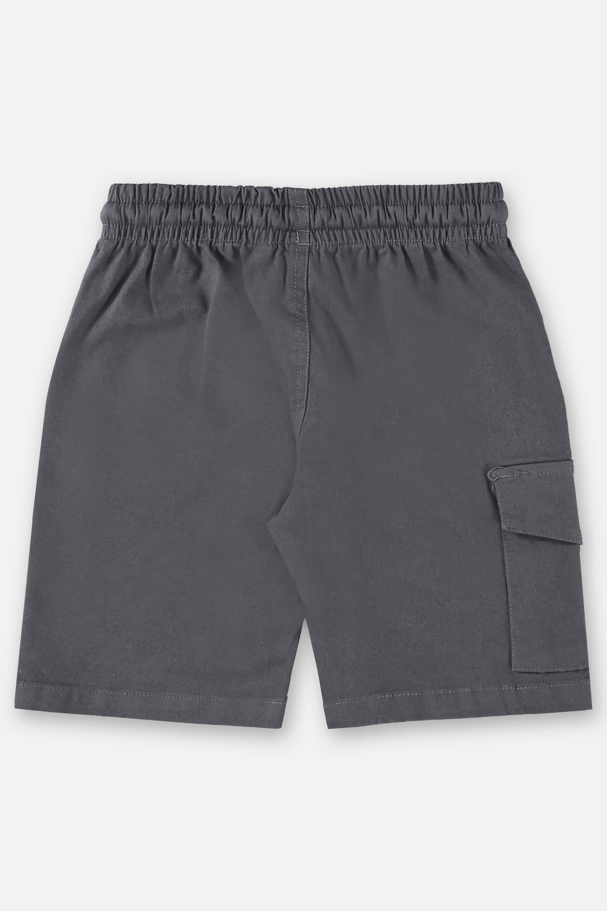 Bermuda Básica Infantil para Meninos em Sarja (Cinza Escuro) Up Baby - Imagem 2