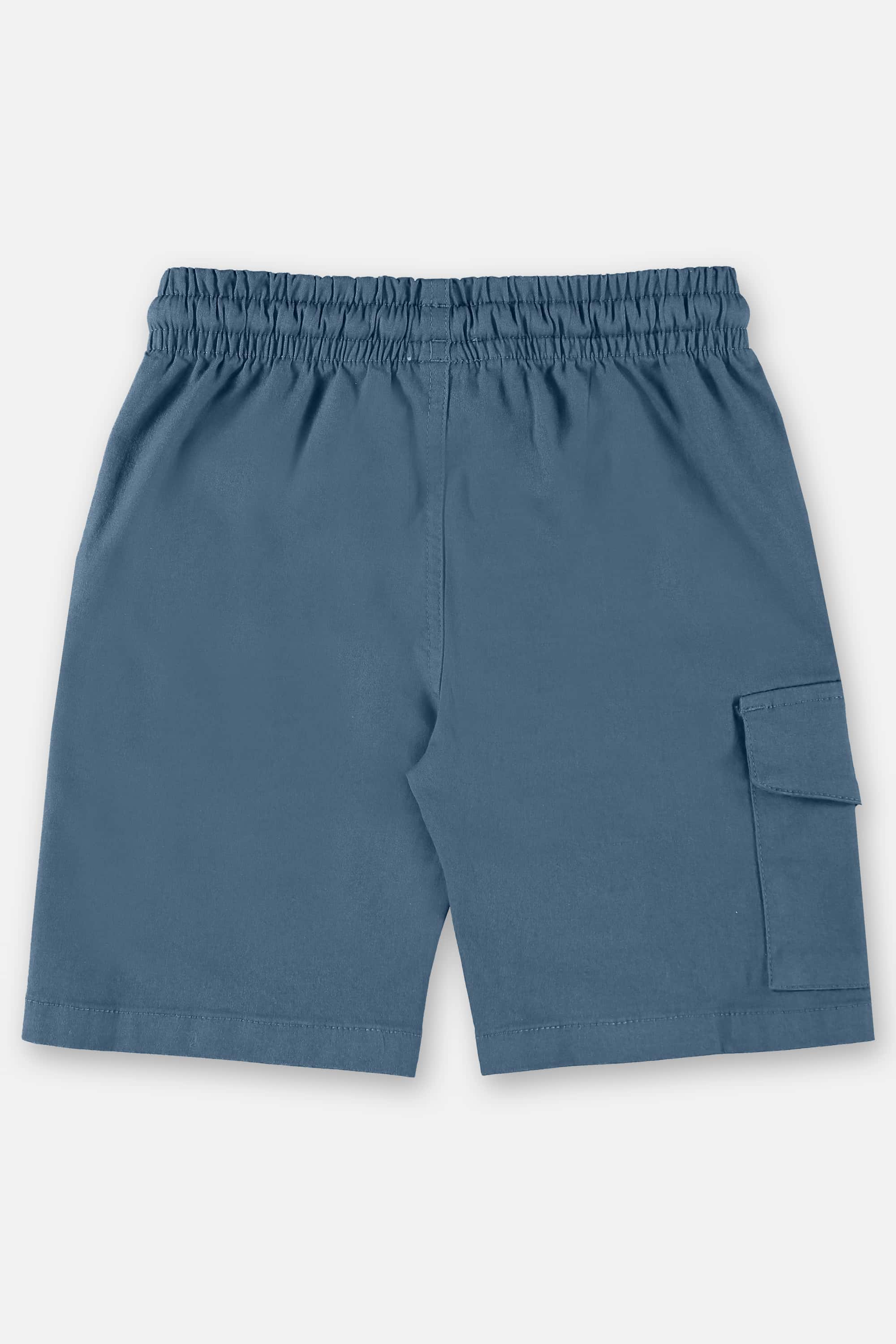 Bermuda Básica Infantil para Meninos em Sarja (Azul) Up Baby - Imagem 2