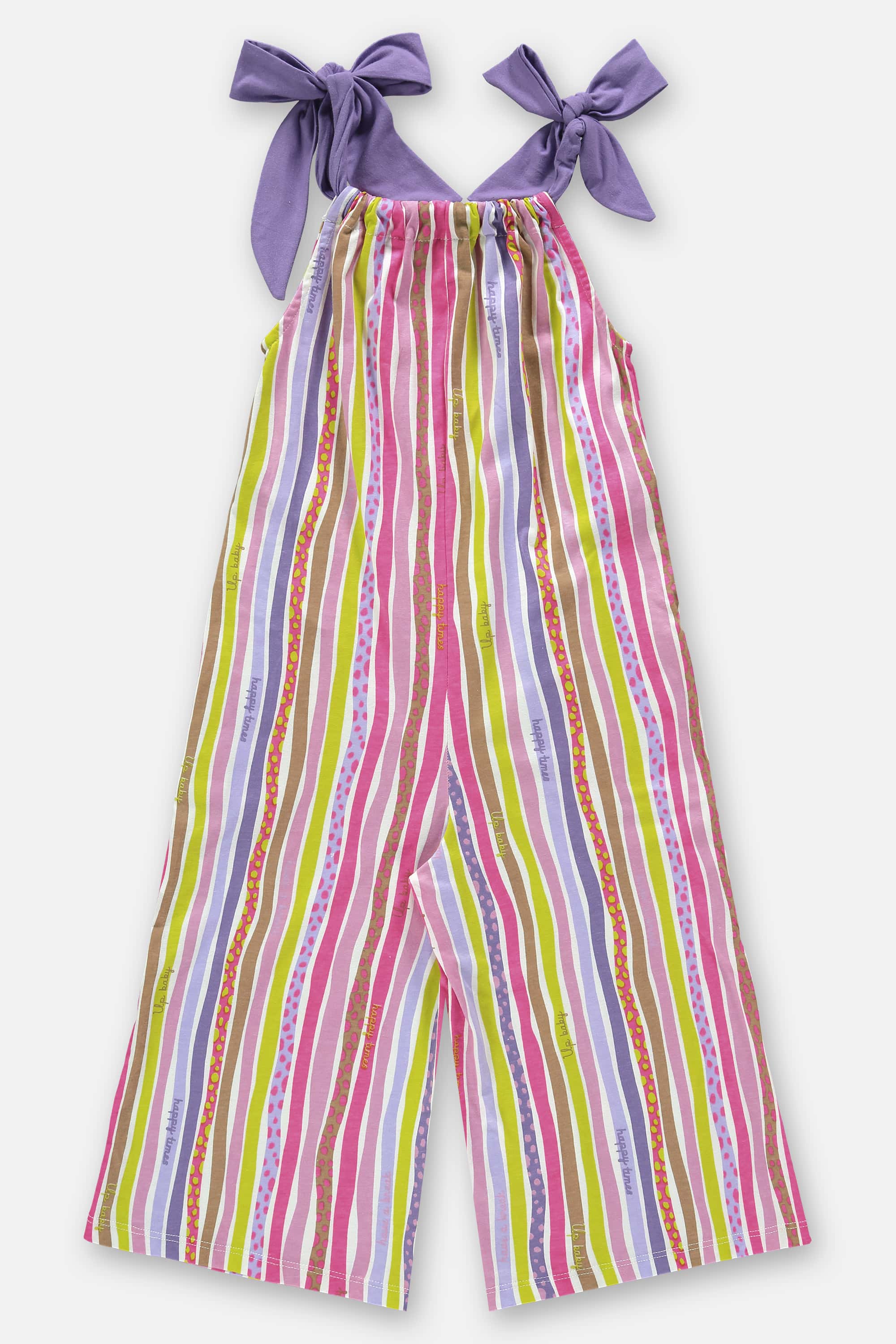 Macacão Infantil para Menina em Meia Malha (Multicolor) Up Baby - Imagem 2