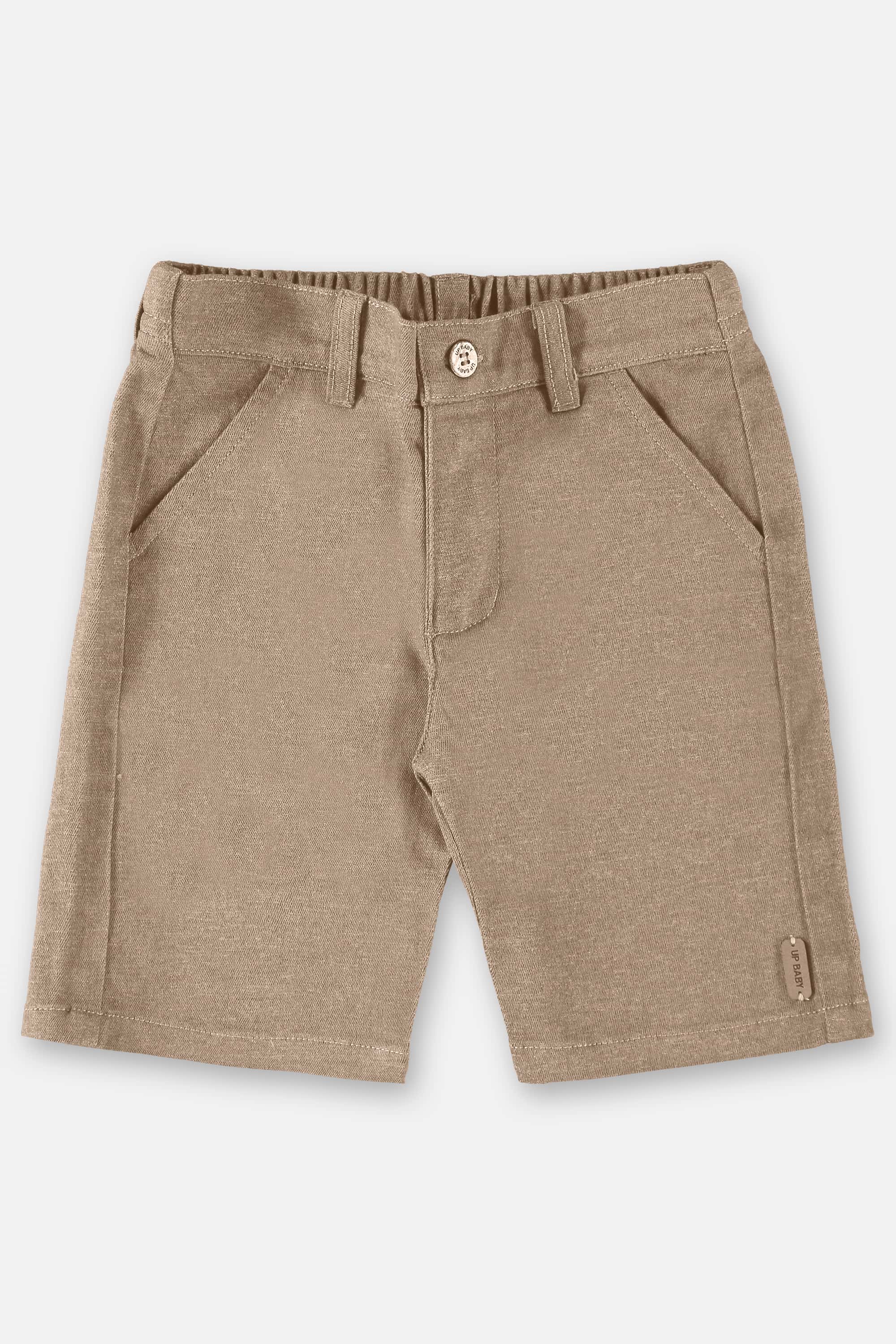 Bermuda Infantil em Sarja (Marrom) Up Baby - Imagem 2