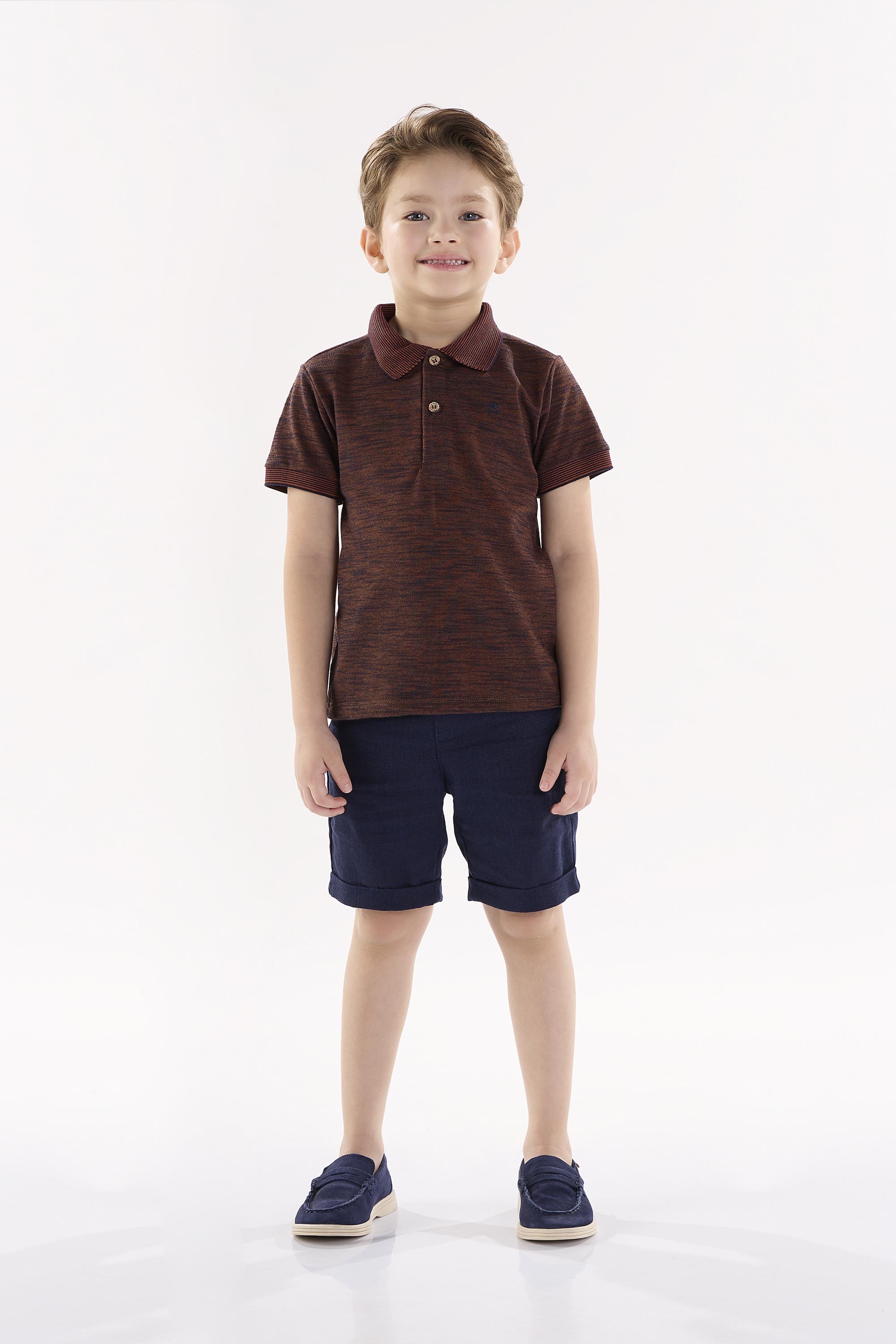 Camisa Polo Infantil para Menino (Marrom) Up Baby