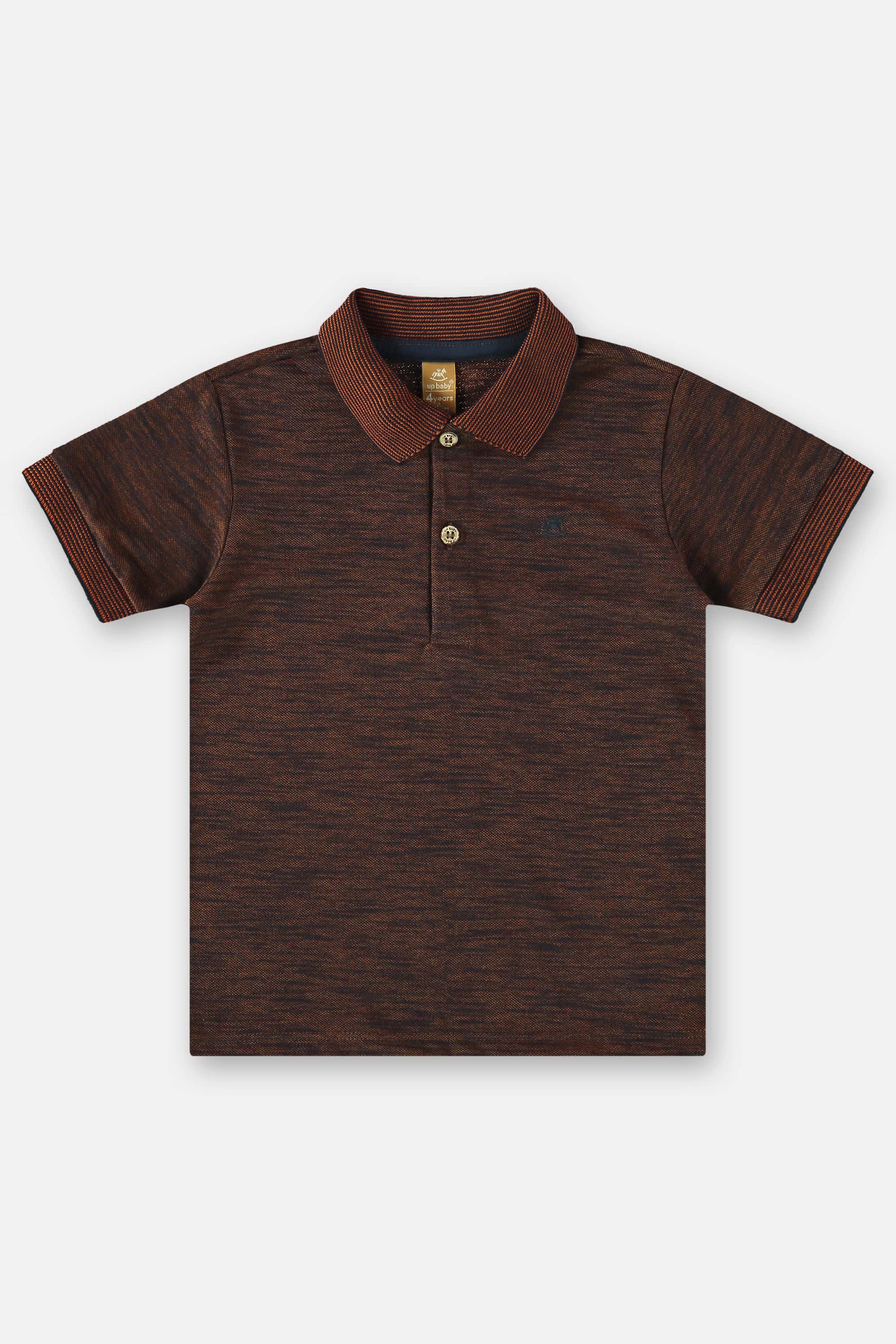 Camisa Polo Infantil para Menino (Marrom) Up Baby - Imagem 2