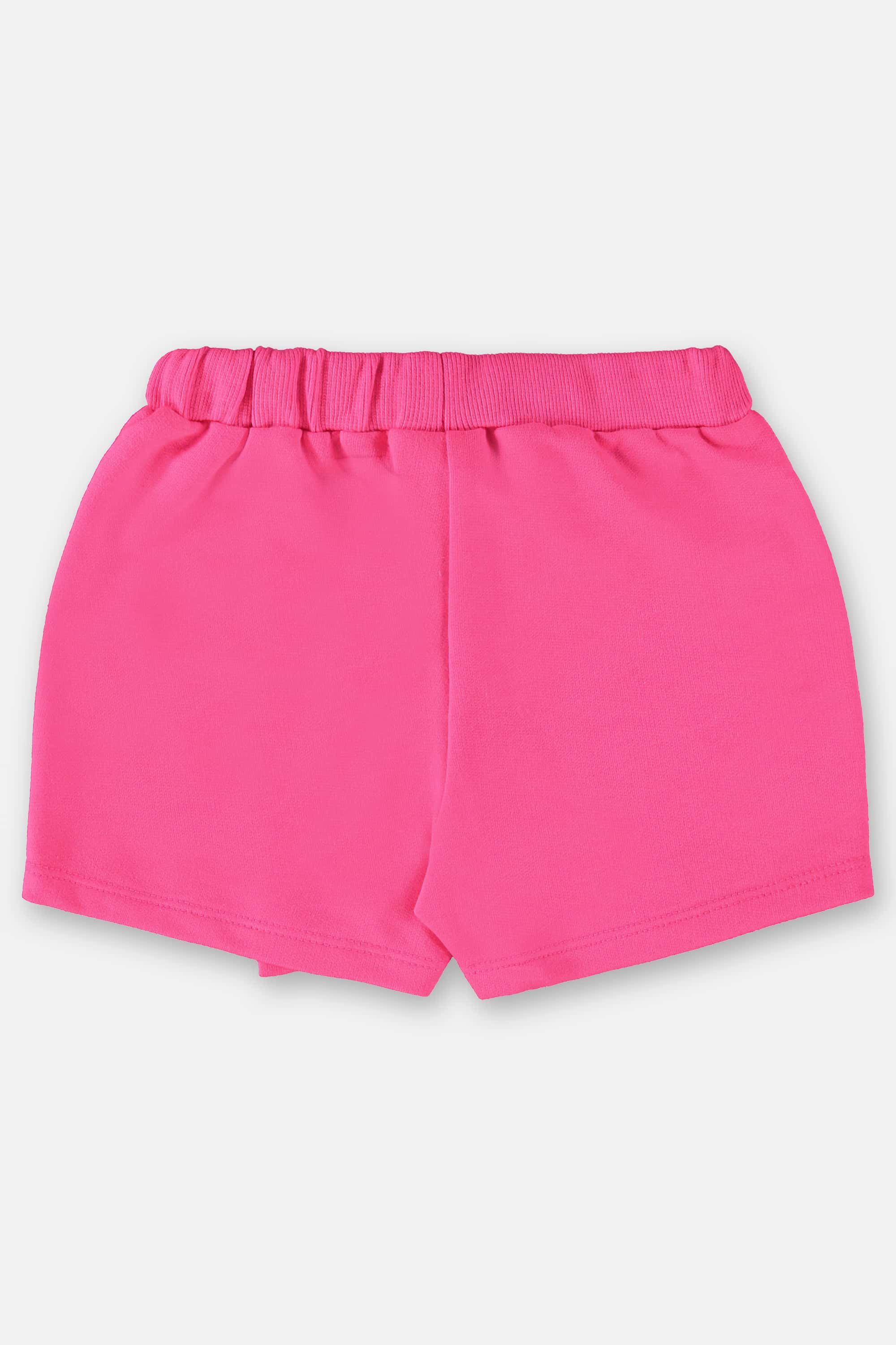 Short-Saia Básico Infantil em Moletom (Rosa Pink Neon) Up Baby - Imagem 3