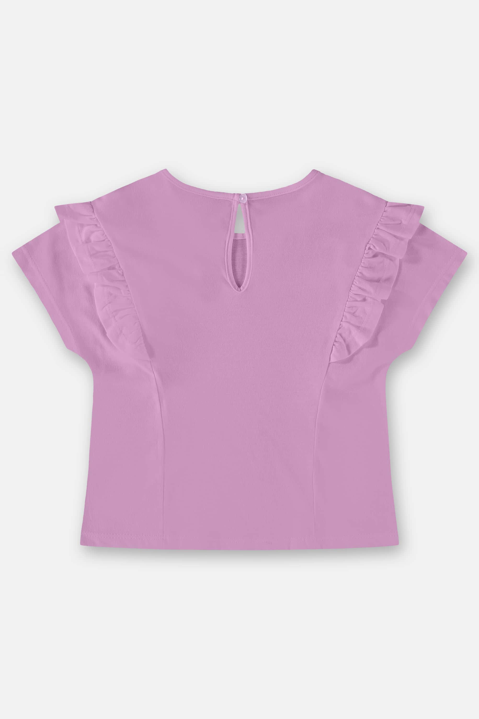 Blusa Infantil Básica em Meia Malha (Roxo) Up Baby - Imagem 2