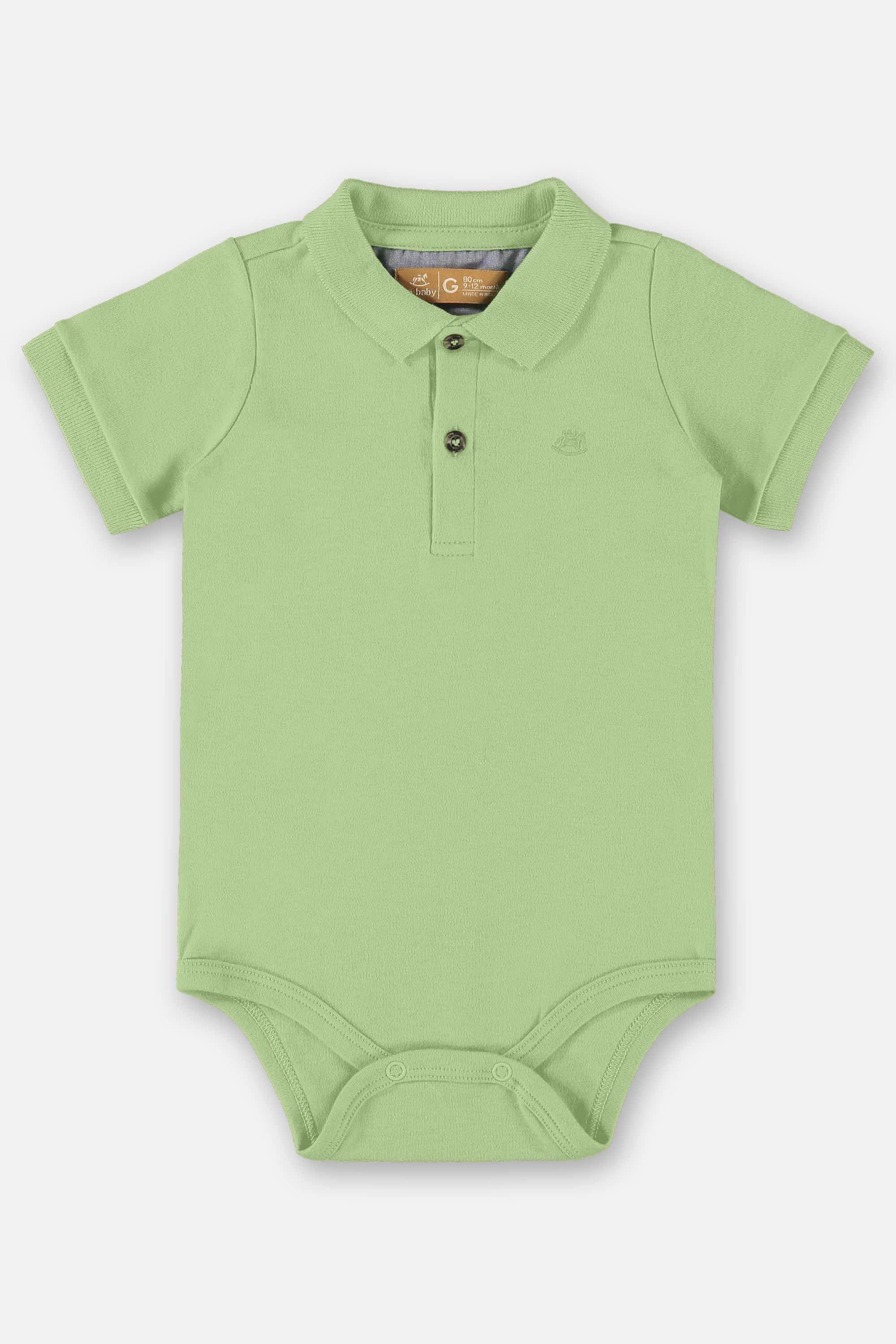 Body Polo em Suedine para Bebê Menino (Verde) Up Baby