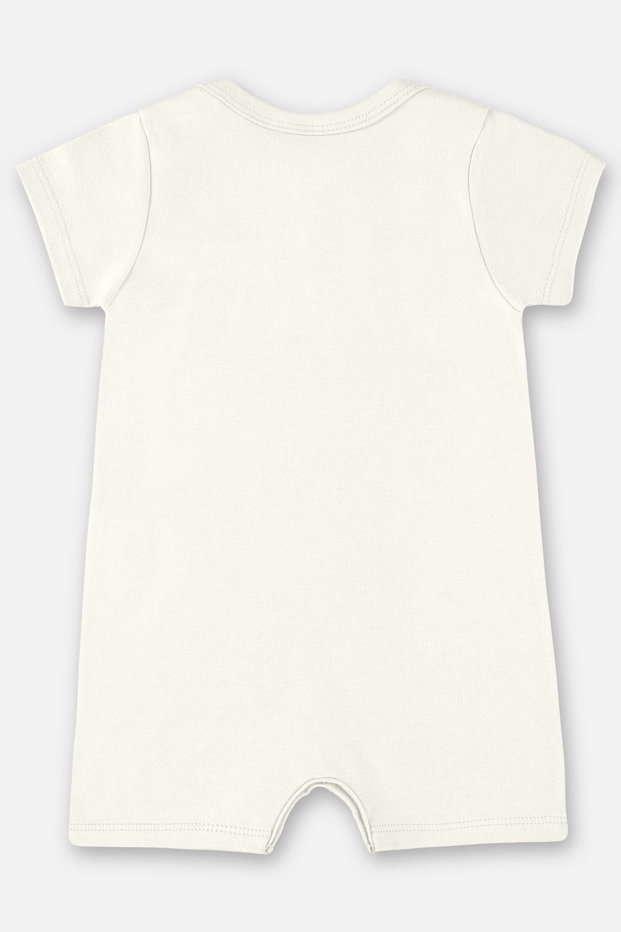 Macaquinho Unissex Essentials Básico para Bebê (Off White) Up Baby - Imagem 3