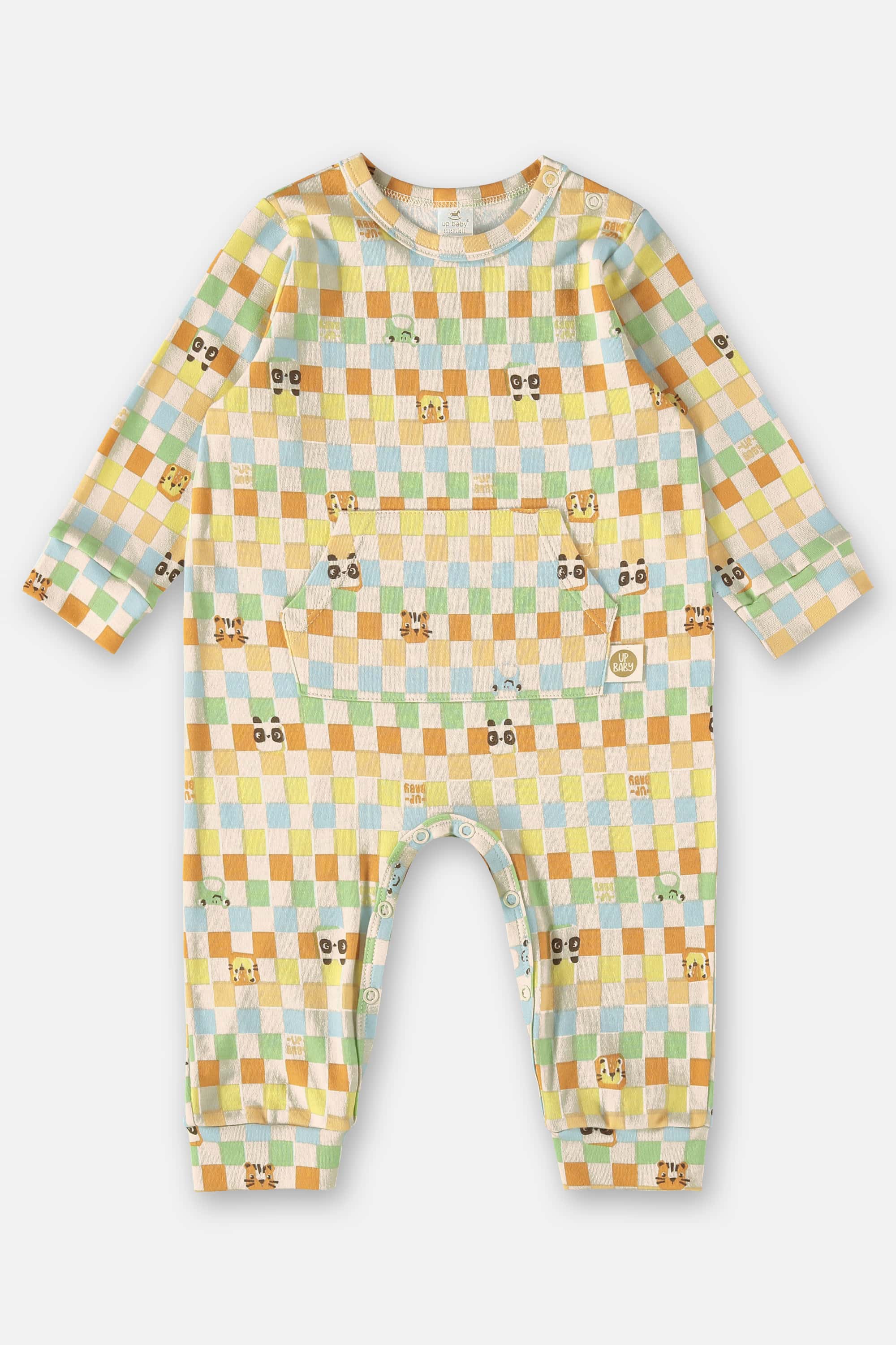 Macaquinho Comfy Unissex para Bebê em Suedine (Bege) Up Baby - Imagem 2