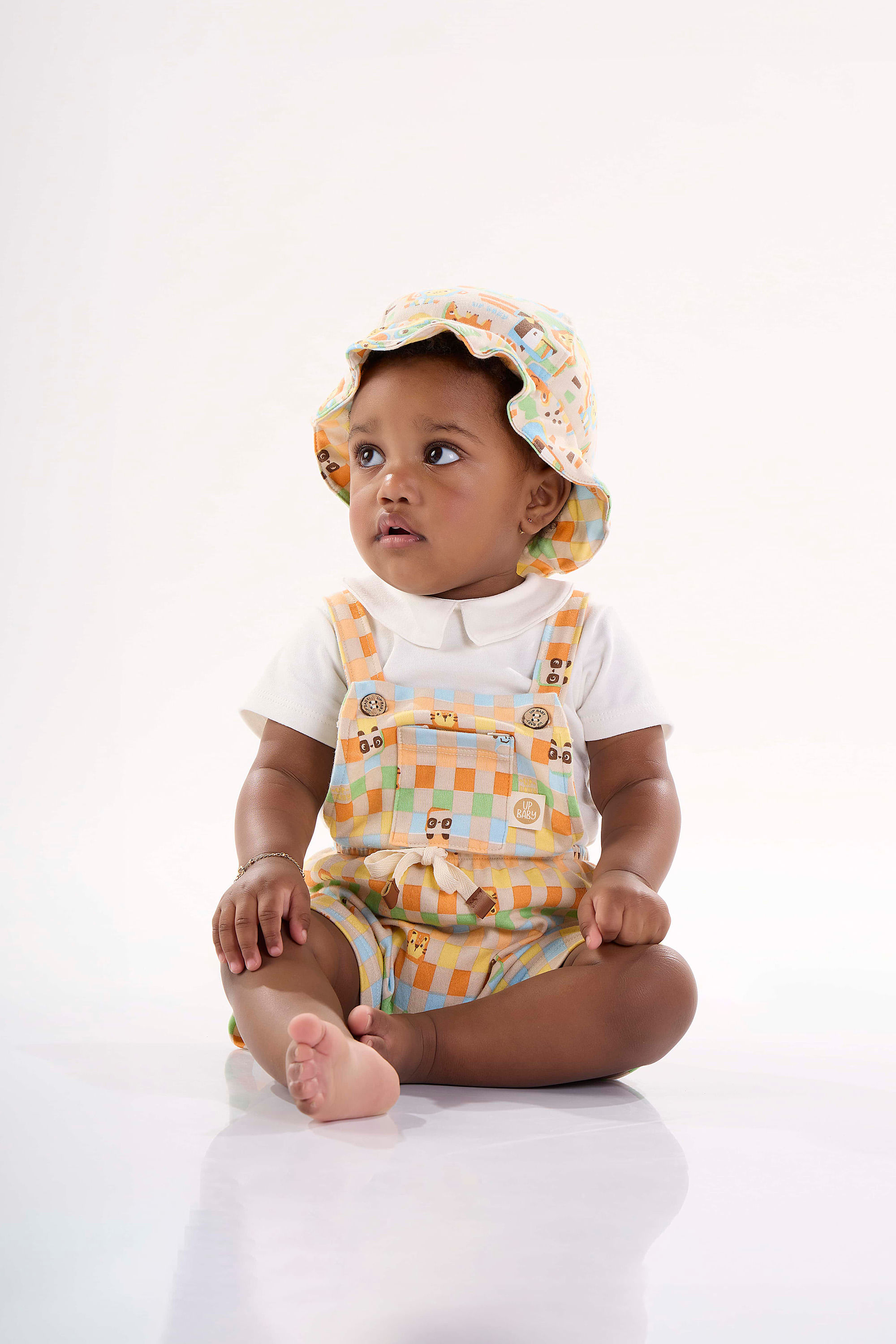 Bucket Hat Comfy Unissex para Bebê em Suedine (Bege) Up Baby