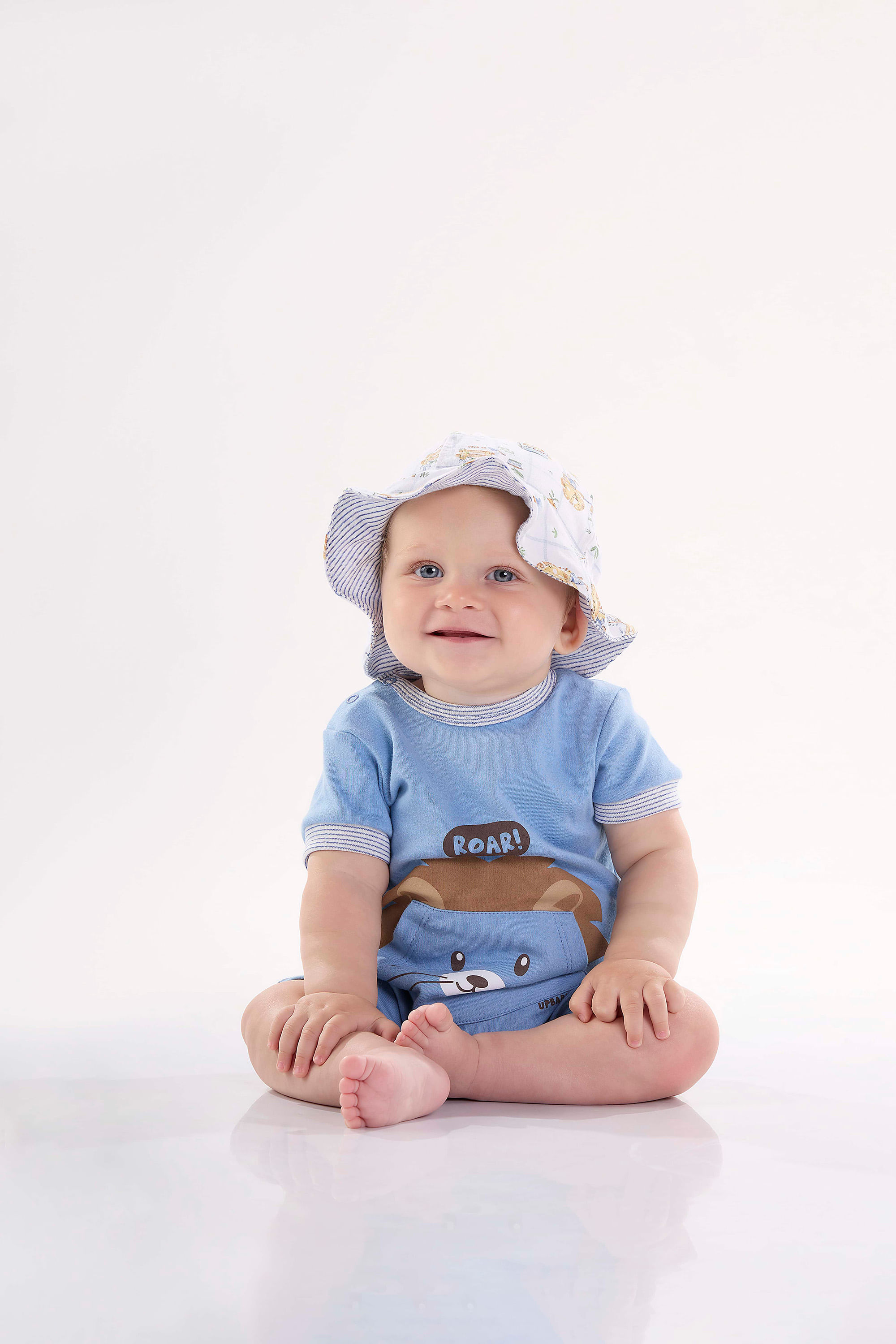 Bucket Hat Comfy Unissex para Bebê em Suedine (Branco) Up Baby