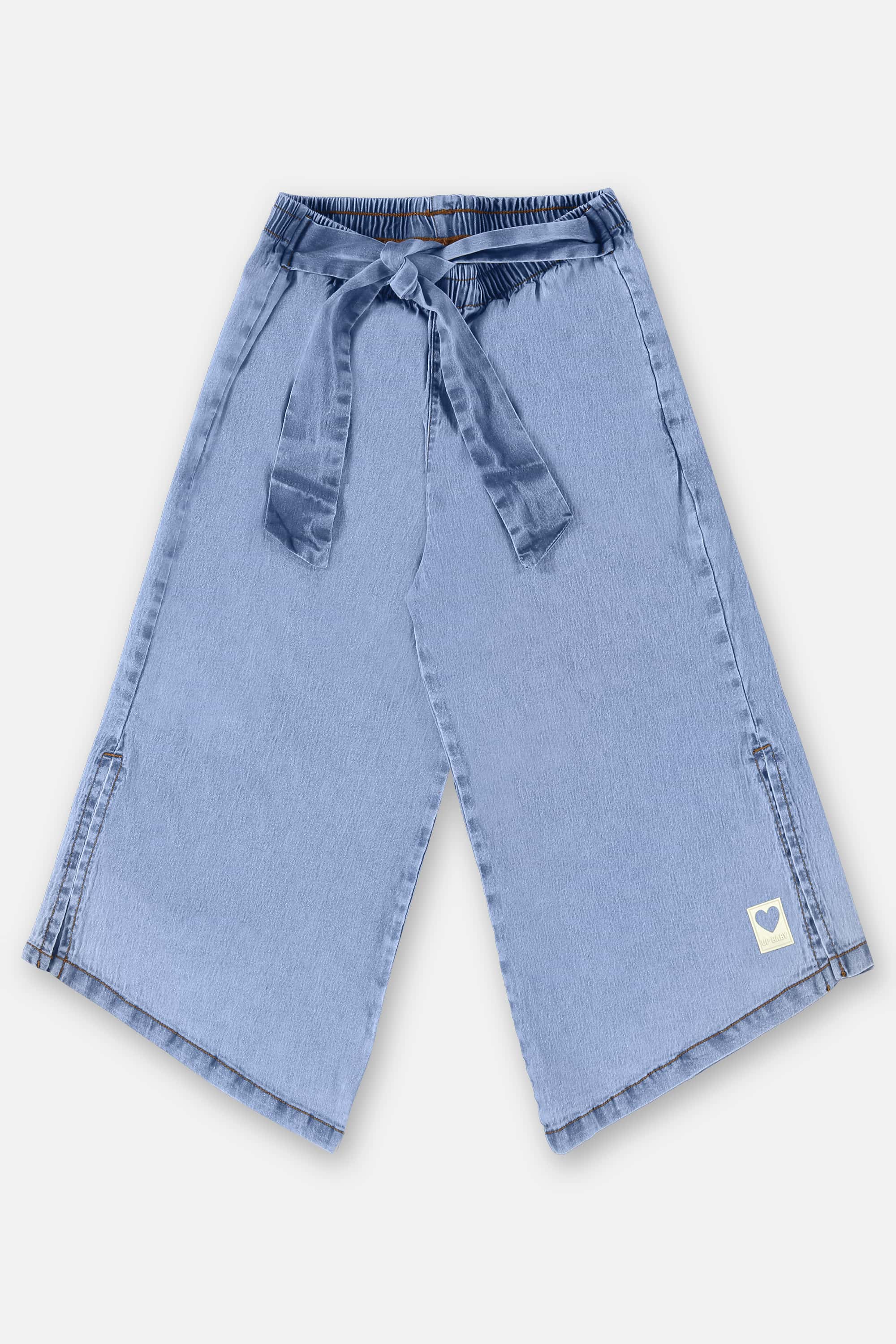 Calça Pantacourt Infantil em Jeans (Azul) Up Baby - Imagem 2