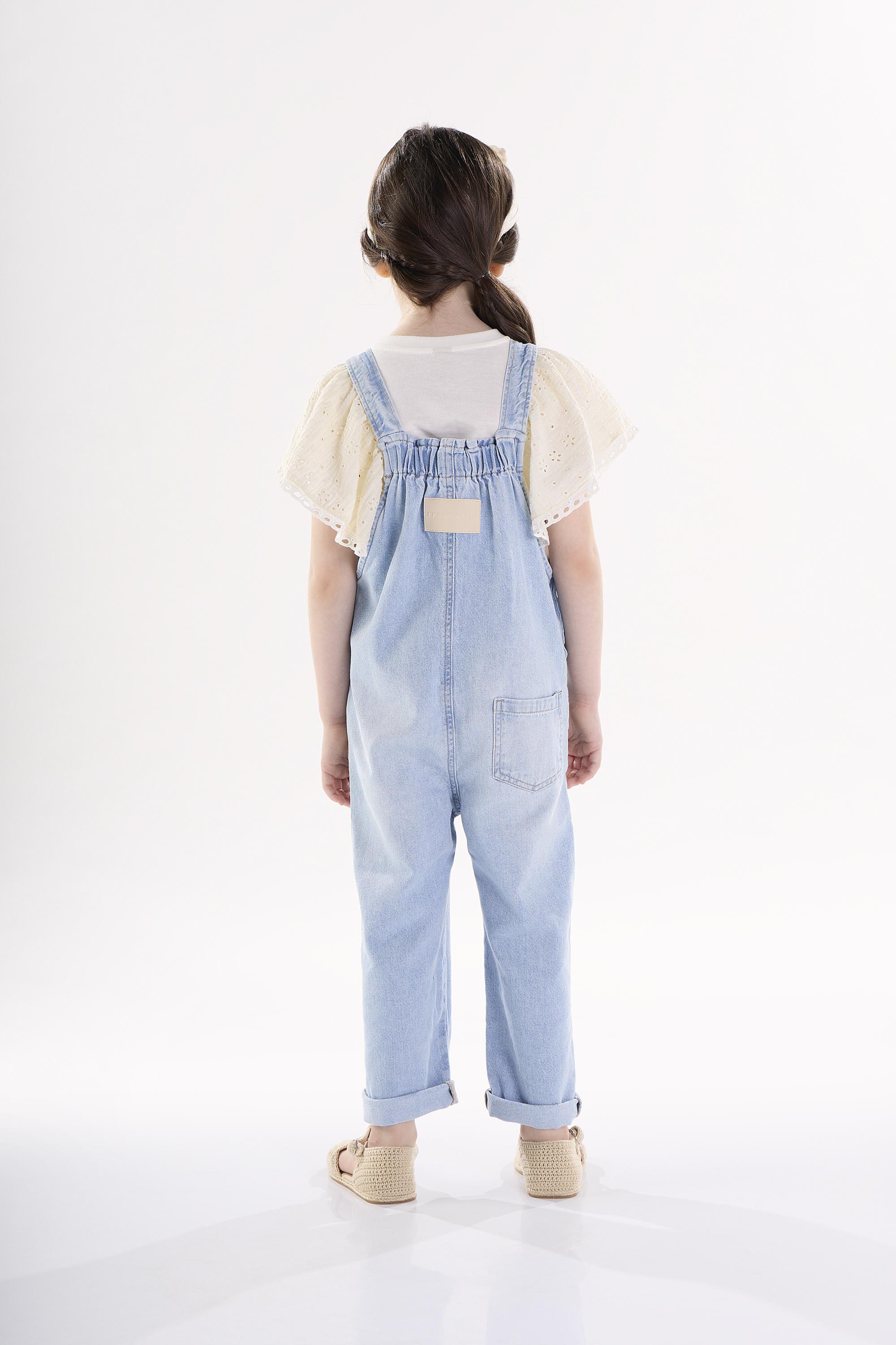 Jardineira Jeans Unissex Infantil (Azul) Up Baby - Imagem 4