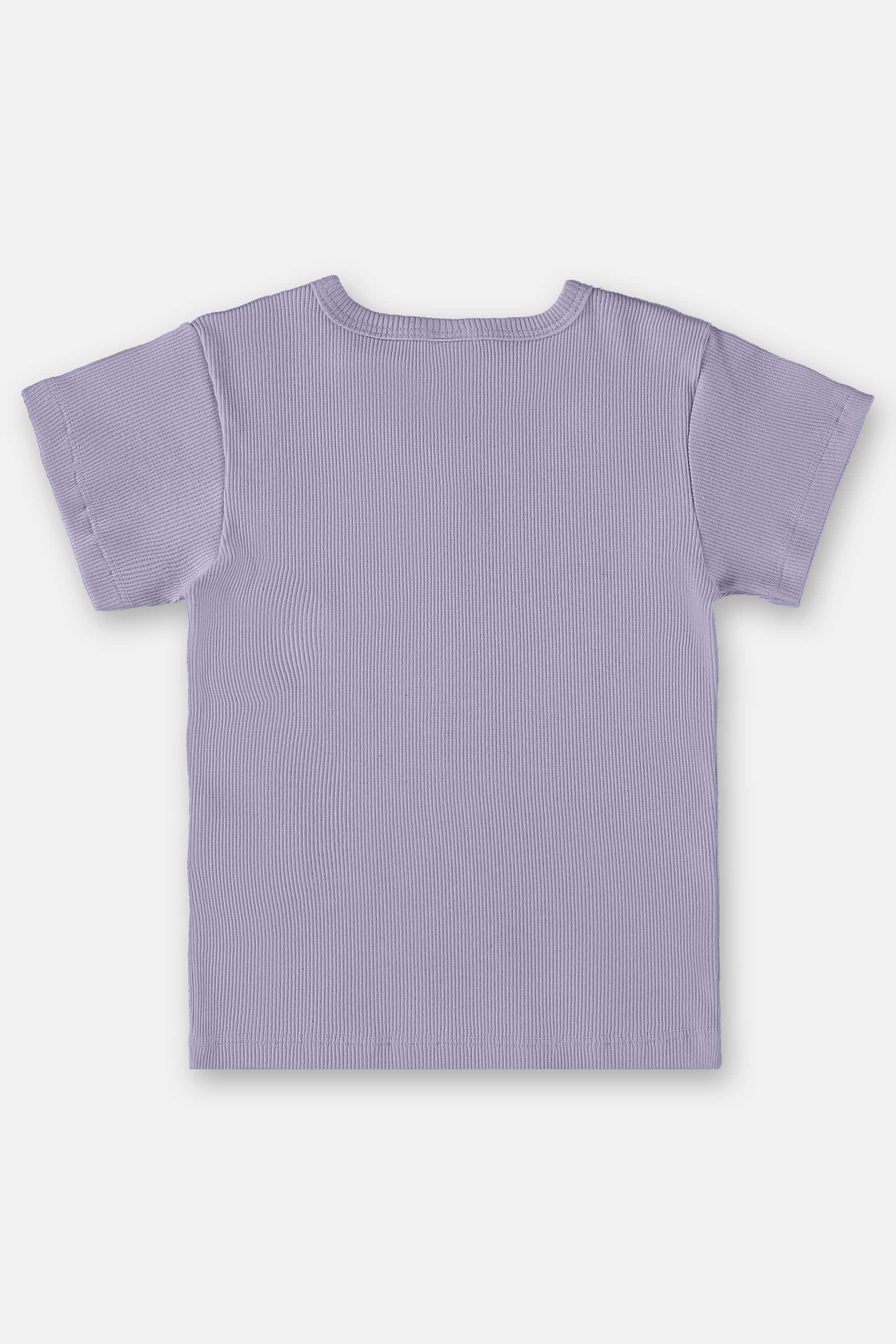 Blusa Infantil Nature para Menina em Ribana Canelada (Roxo) Up Baby - Imagem 2