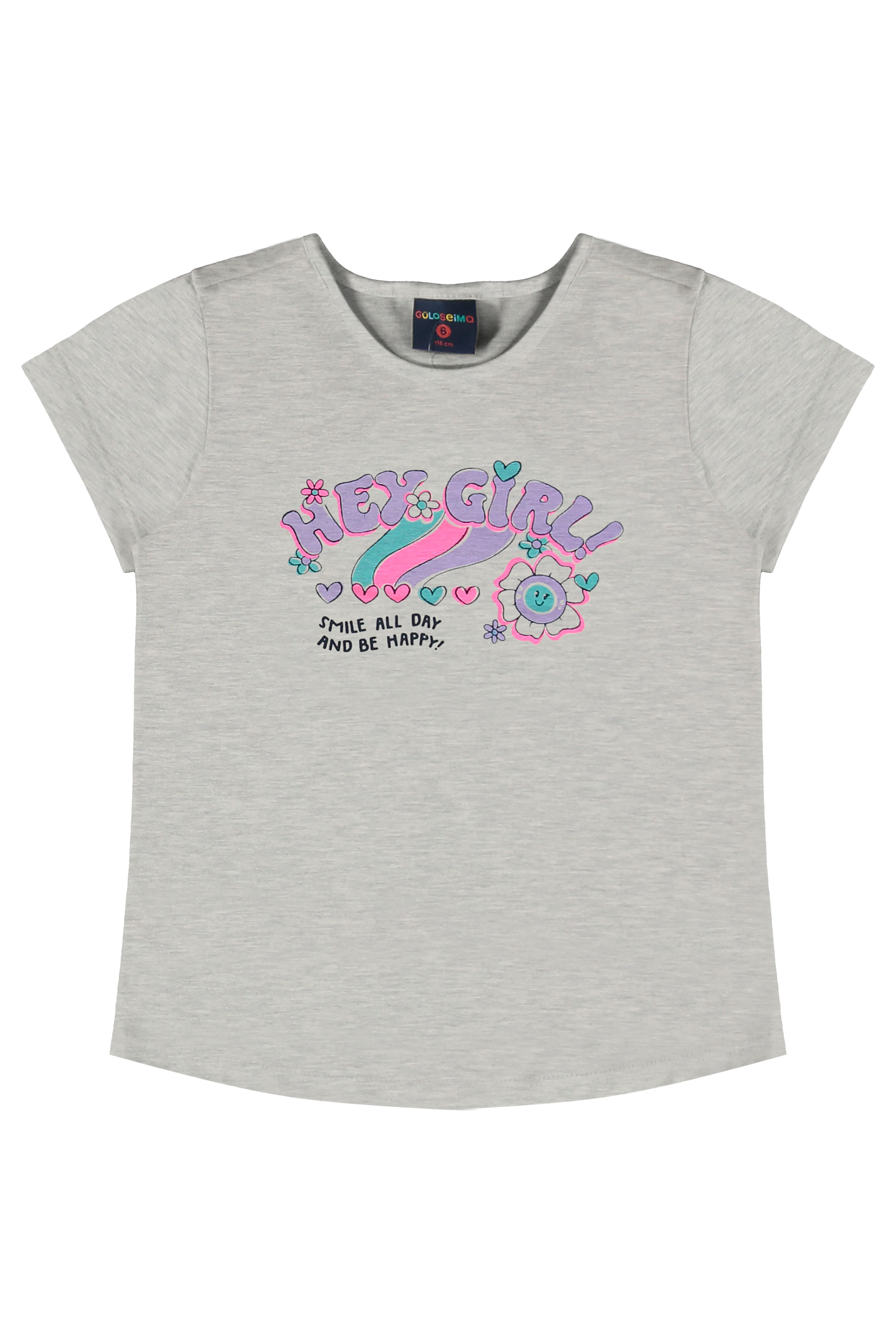 Conjunto Infantil para Meninas com Blusa e Ciclista (Cinza) Guloseima - Imagem 3