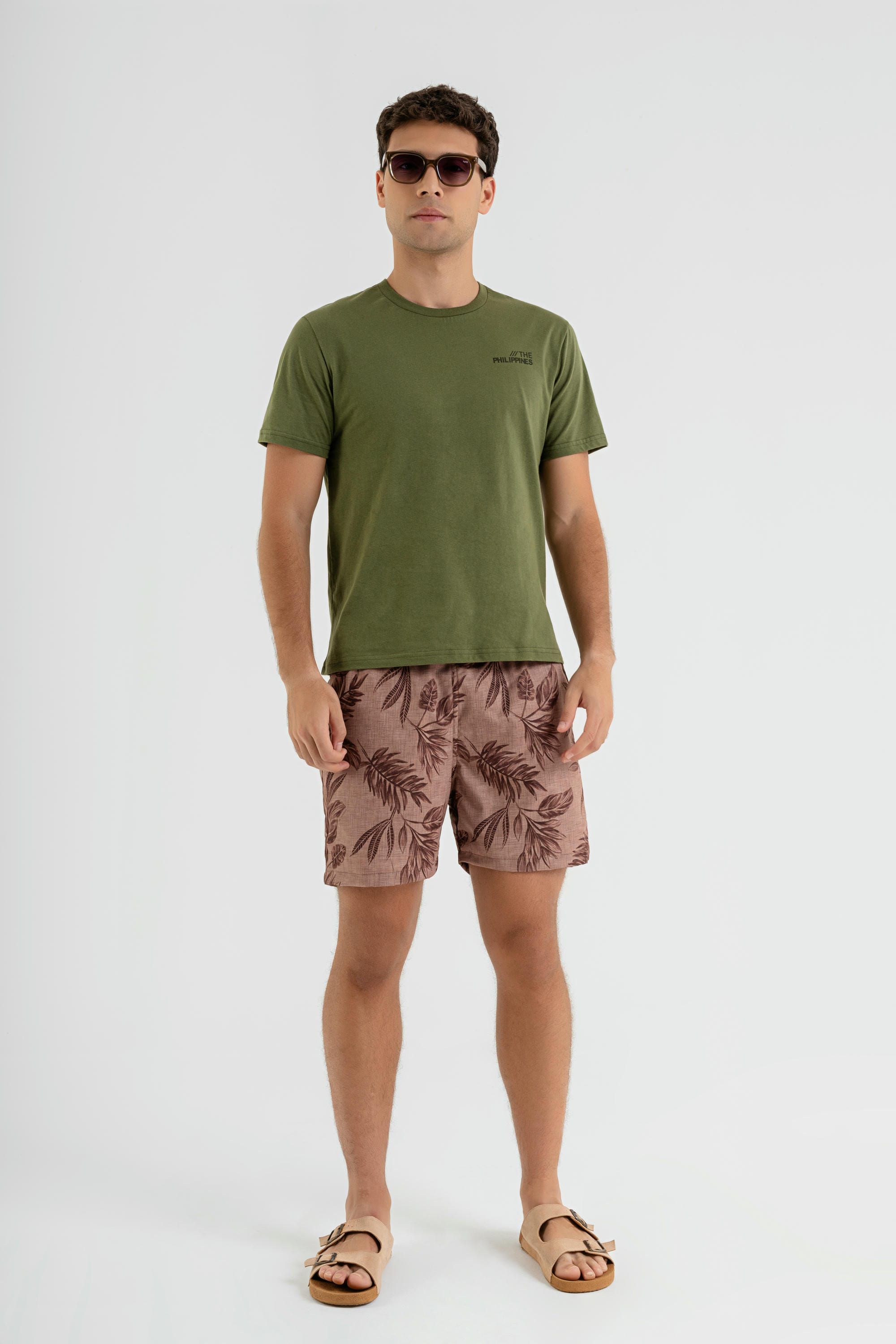 Camiseta Masculina em Meia Malha (Verde) The Philippines