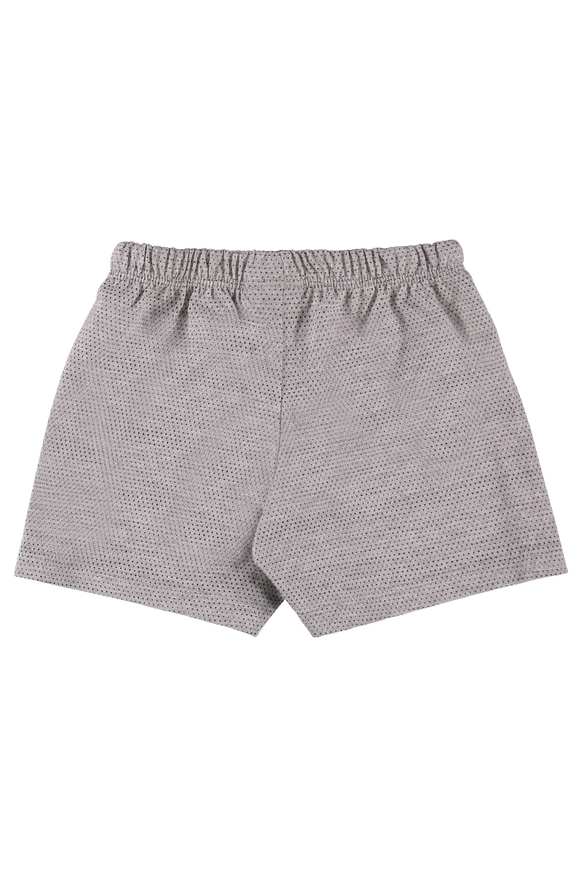 Conjunto com Blusa e Short para Bebê Menina (Cinza) Guloseima - Imagem 7