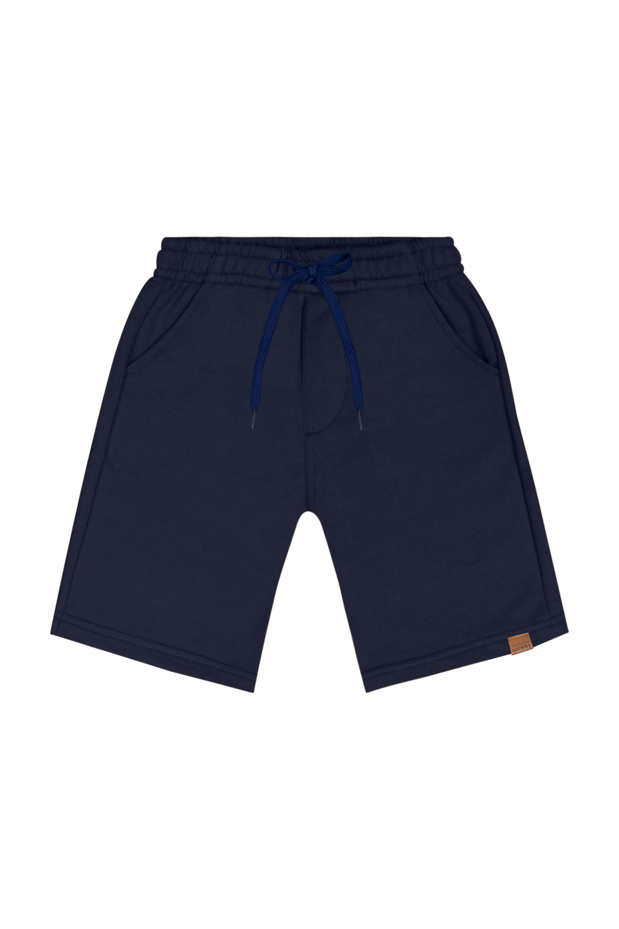Bermuda Infantil em Moletom para Menino (Azul Marinho) Quimby - Imagem 20