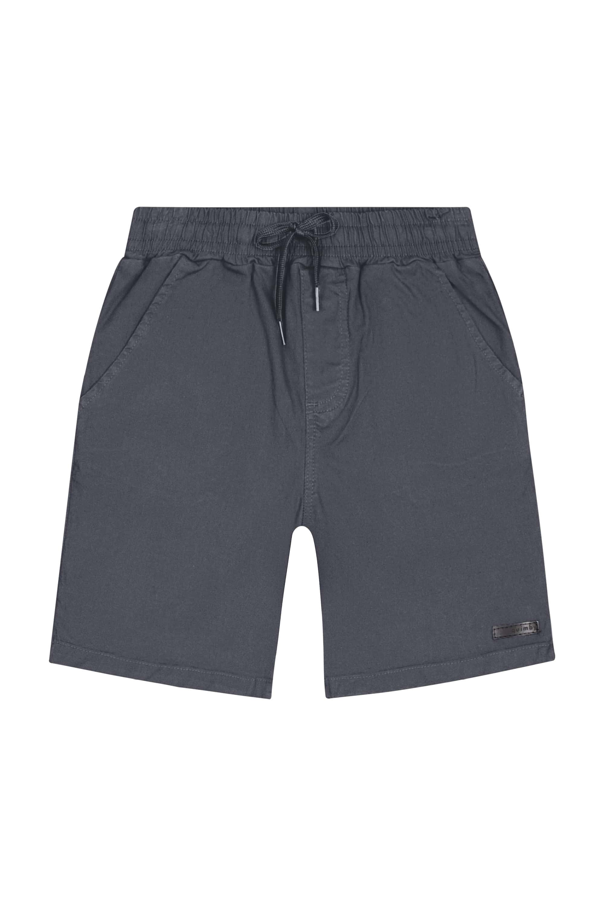 Bermuda Infantil em Sarja para Menino (Cinza) Quimby - Imagem 2