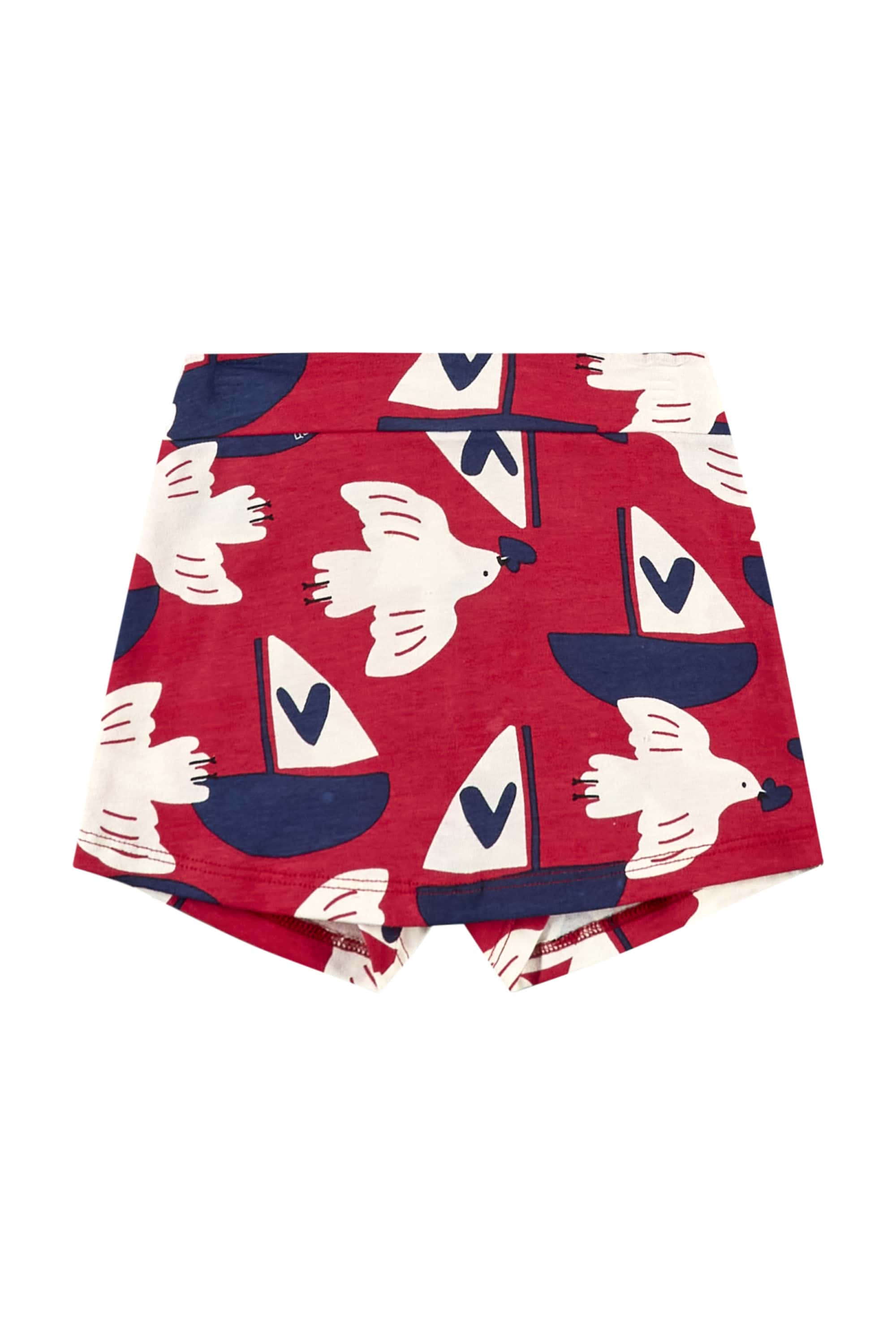 Conjunto com Regata e Short-Saia para Bebê Menina (Vermelho) Quimby - Imagem 3