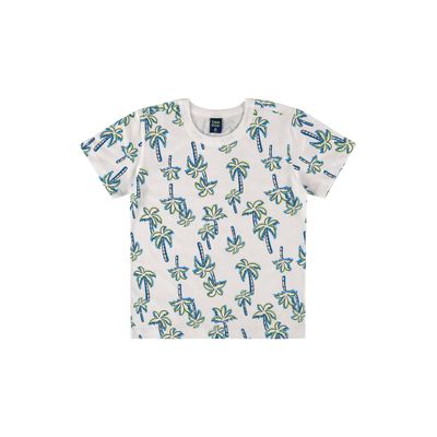 Camiseta Infantil Estampada para Menino (Branco) Bee Loop