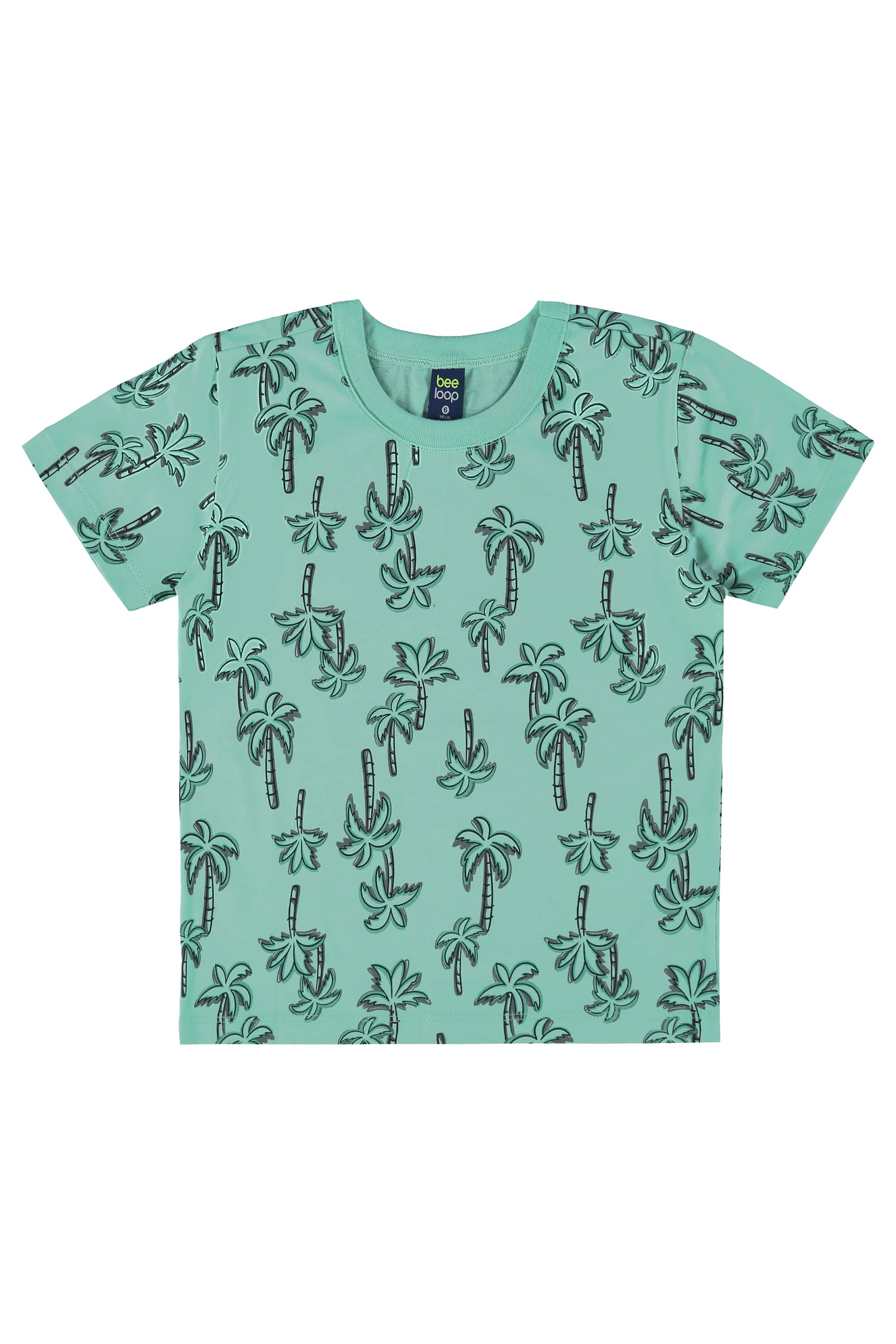 Camiseta Infantil Estampada para Menino (Azul Claro) Bee Loop