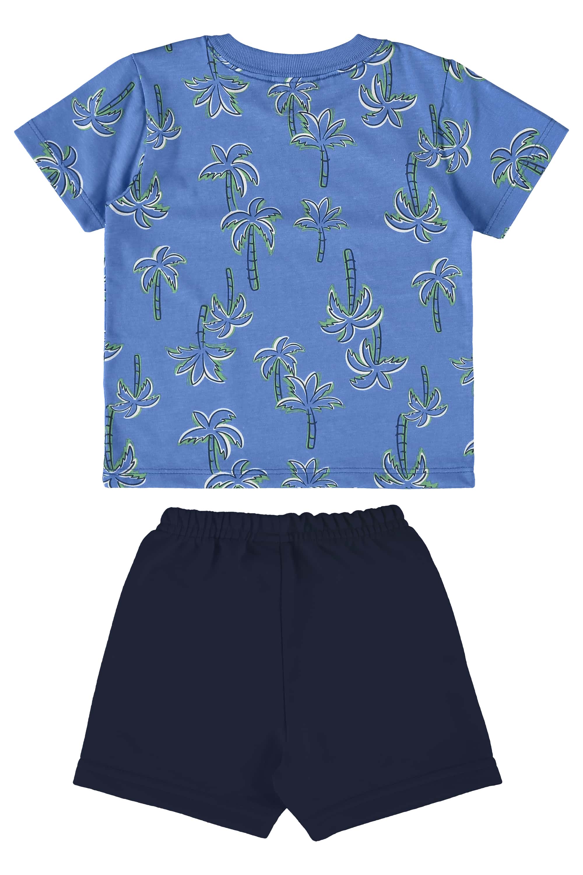 Conjunto com Camiseta e Bermuda para Bebê Menino (Azul) Guloseima - Imagem 4