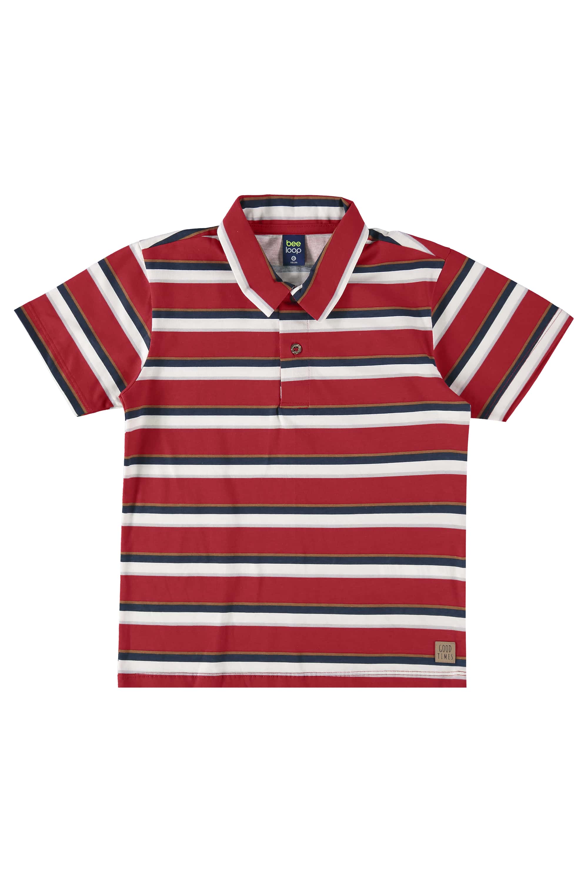 Camisa Polo Infantil para Menino (Vermelho) Bee Loop - Imagem 11