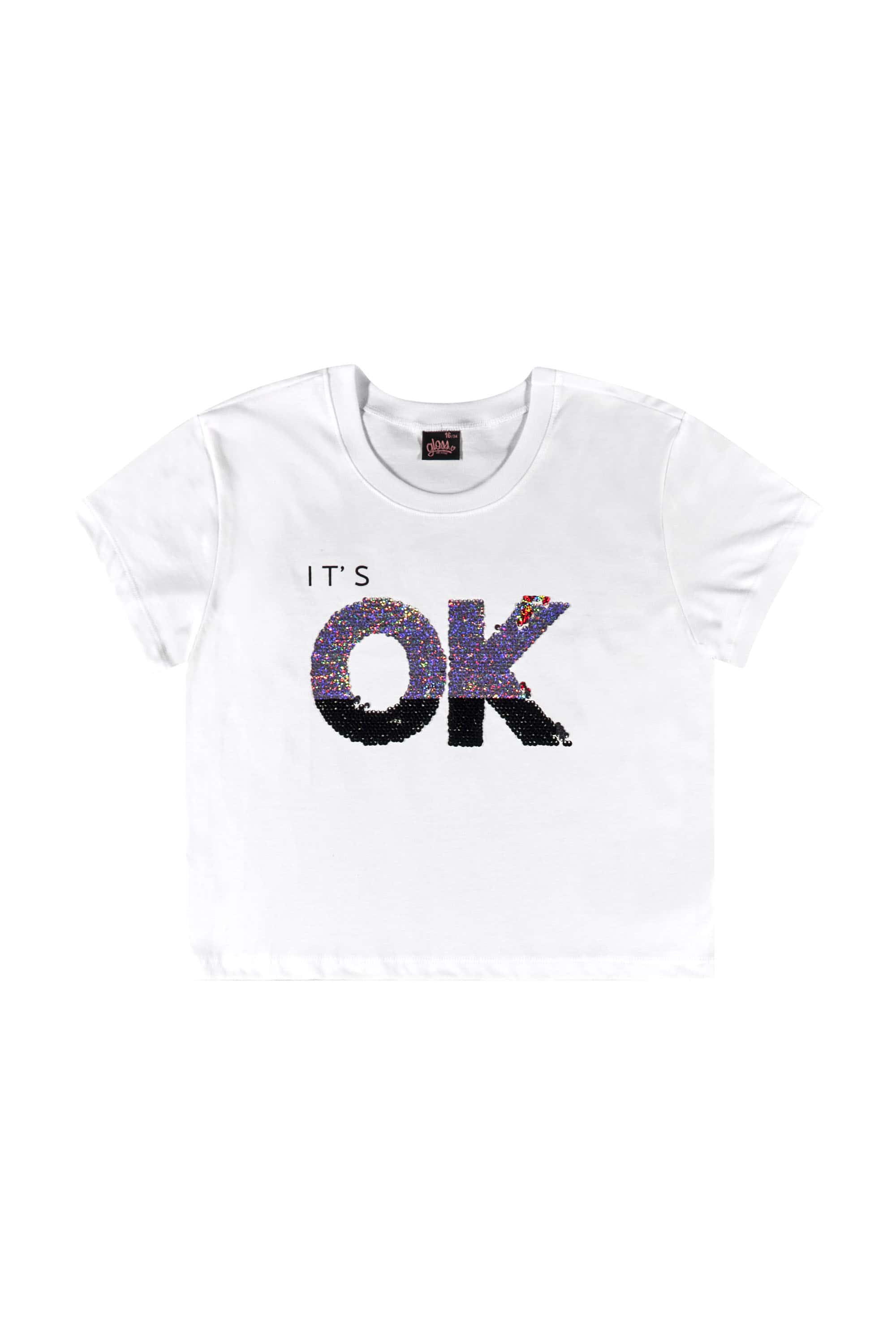 Blusa Juvenil para Menina (Branco) Gloss - Imagem 6