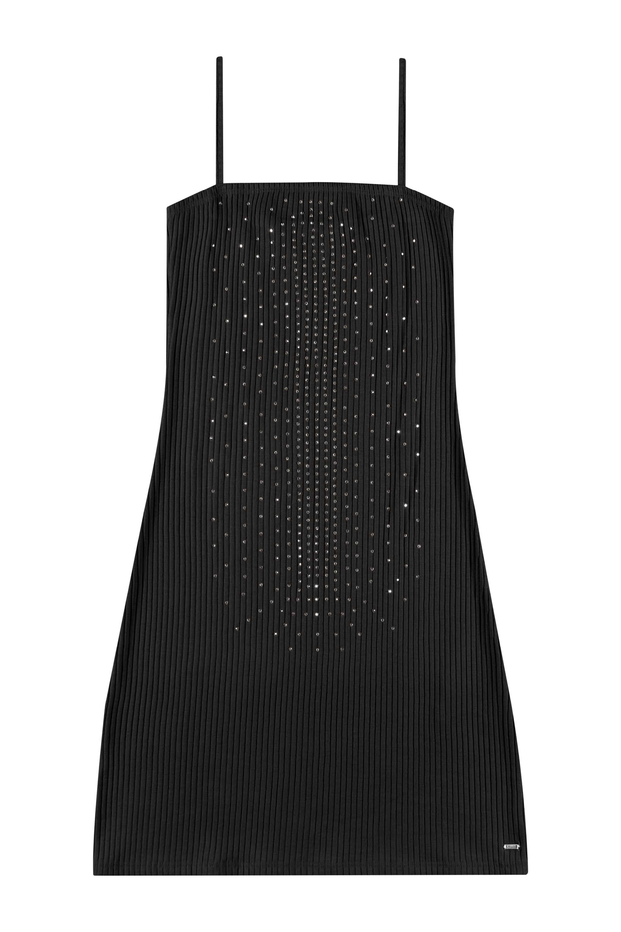 Vestido Juvenil com Strass (Preto) Gloss - Imagem 4