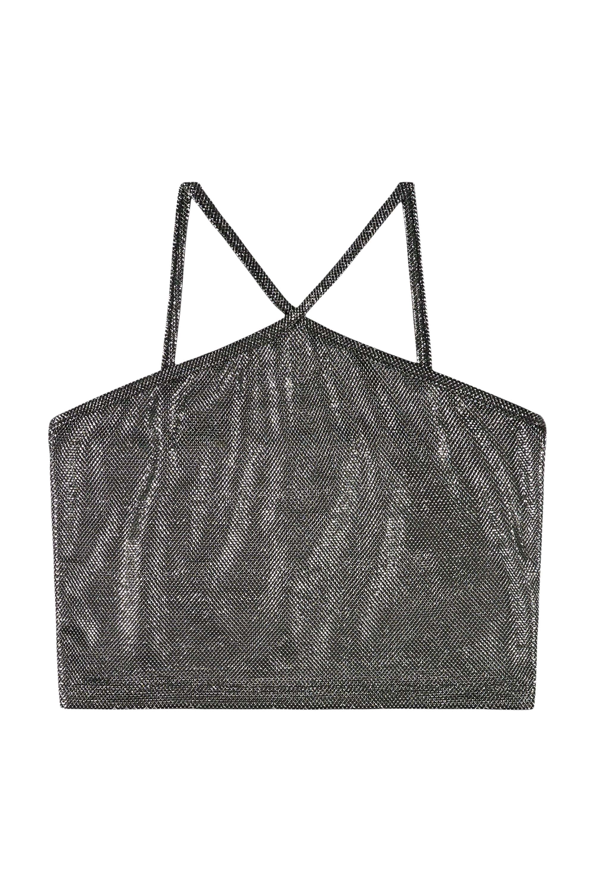 Conjunto com Top e Short Juvenil com Brilho (Prata) Gloss - Imagem 10