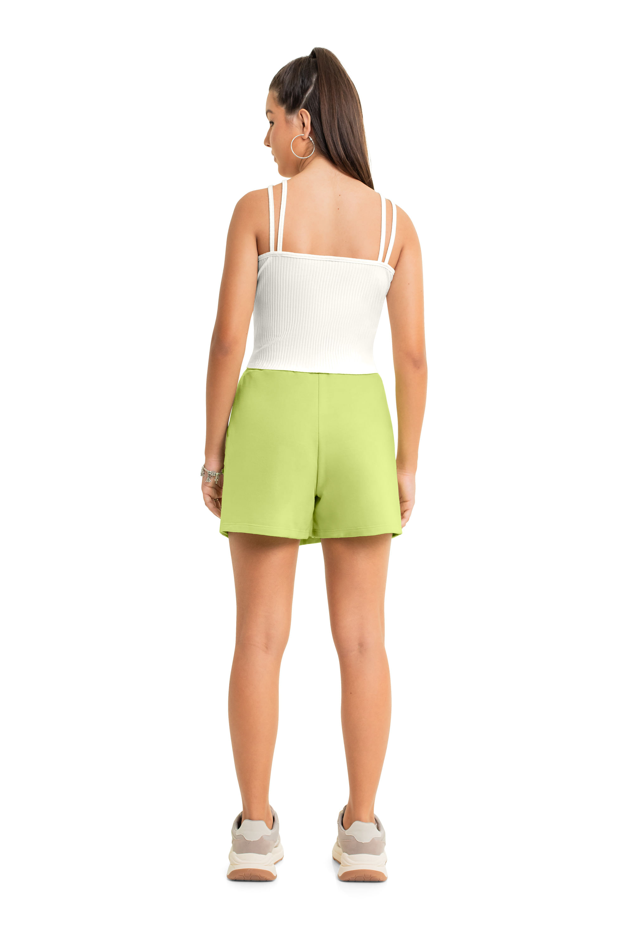 Blusa Juvenil para Menina (Off White) Gloss - Imagem 15