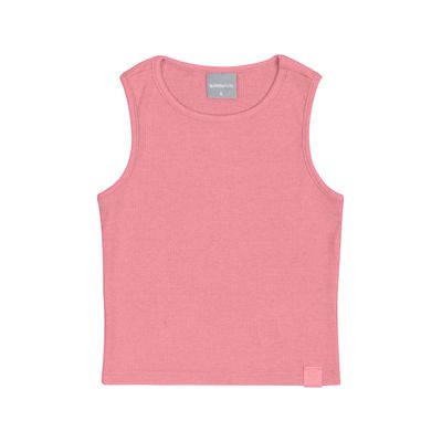 Cropped Básico em Ribana para Menina (Rosa) Quimby
