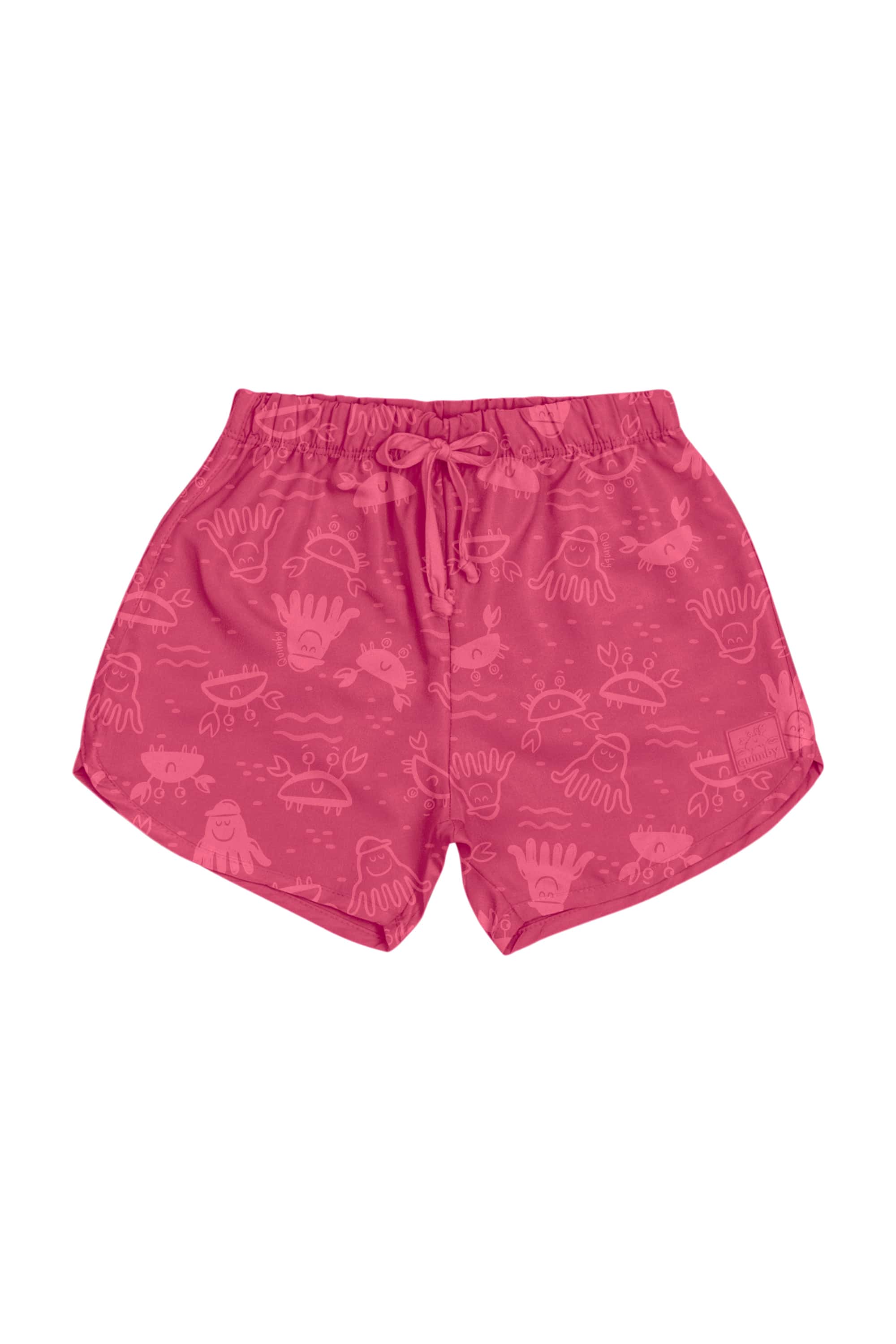 Short Infantil em Microfibra com Estampa Revela na Água (Rosa) Quimby - Imagem 2