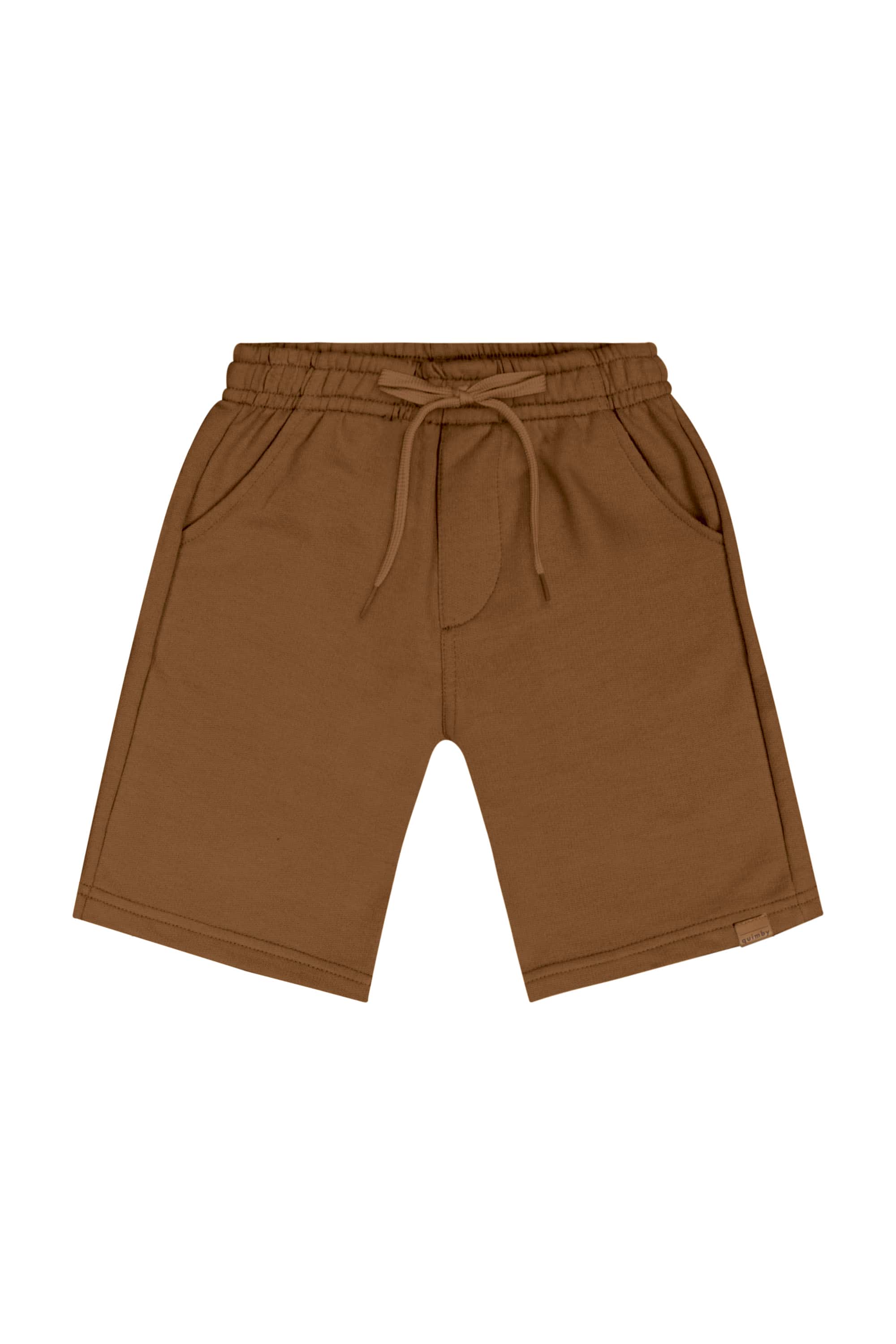 Bermuda Infantil em Moletom para Menino (Marrom) Quimby