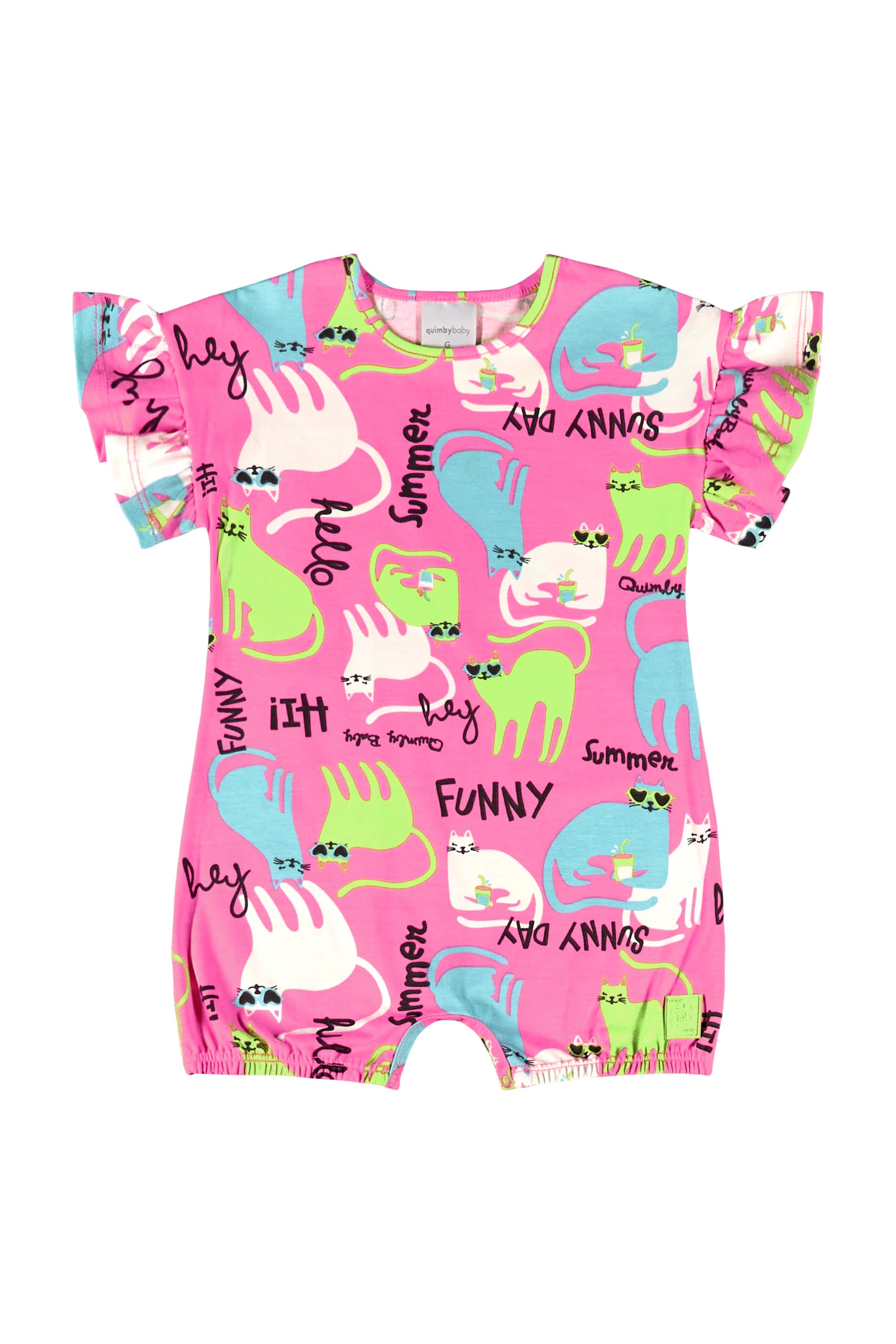 Banho de Sol de Gatinhos para Bebê Menina (Rosa) Quimby