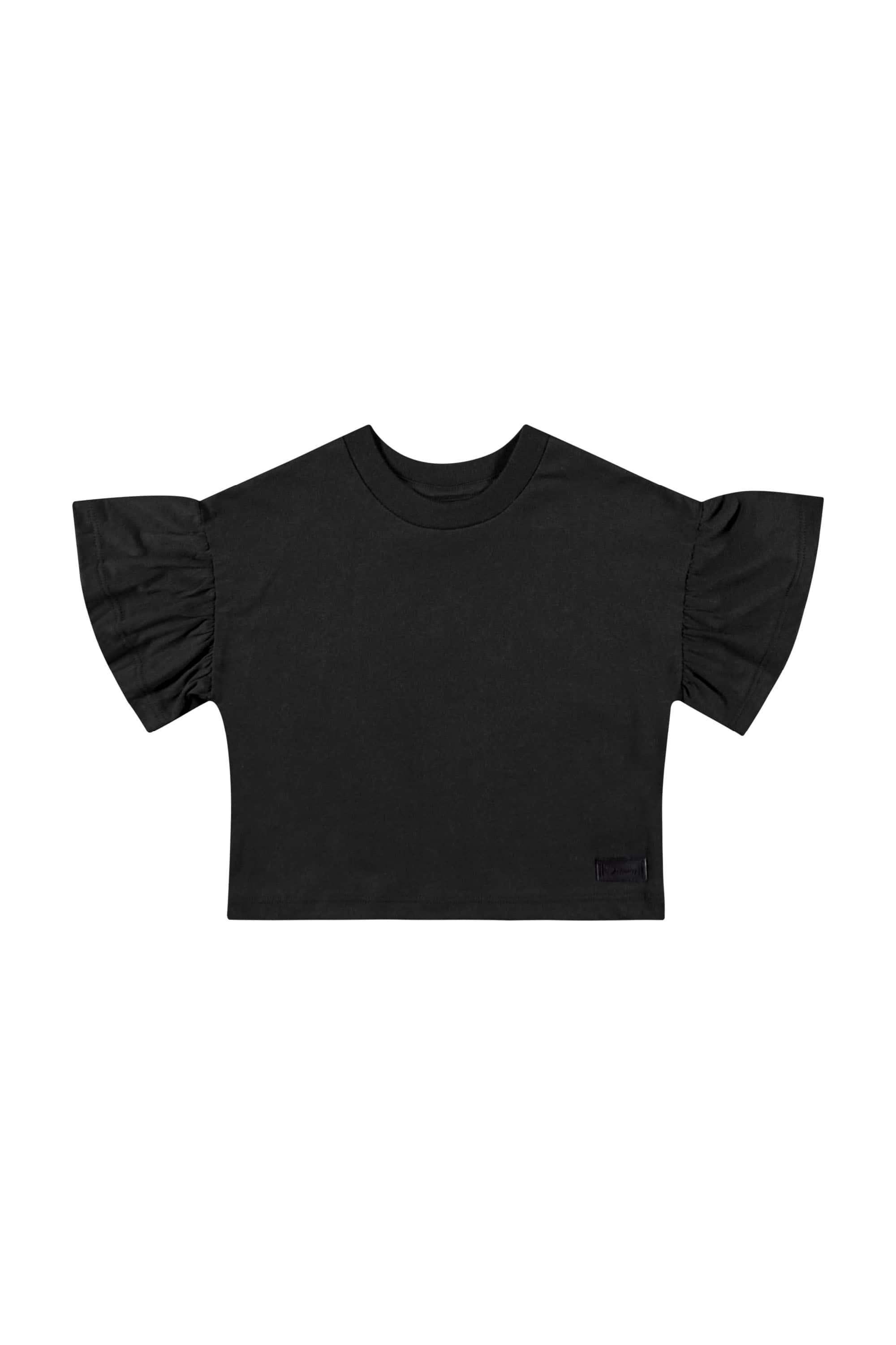 Cropped Básico Infantil Feminino (Preto) Quimby - Imagem 7
