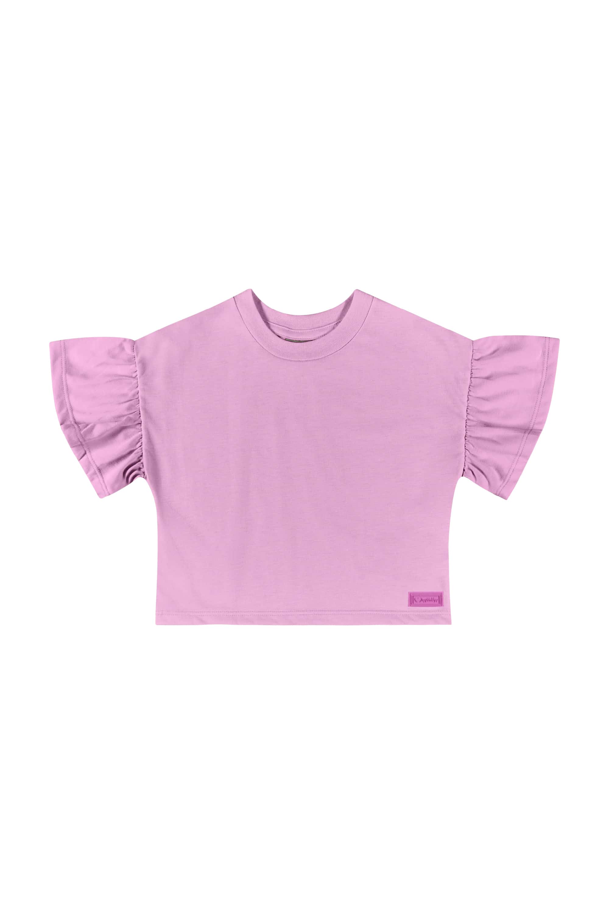 Cropped Básico Infantil Feminino (Roxo) Quimby - Imagem 3