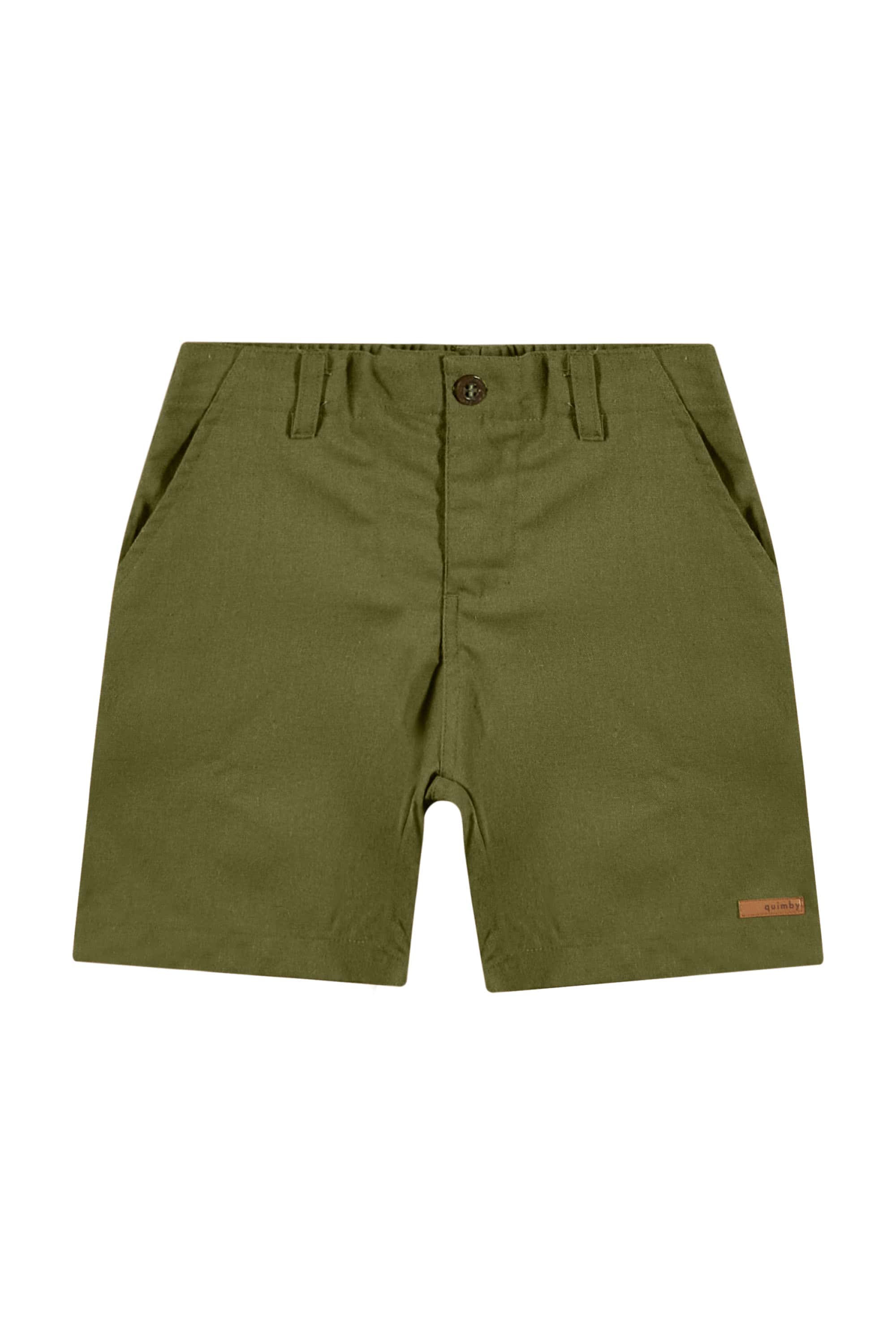 Bermuda Infantil em Tecido para Menino (Verde) Quimby - Imagem 12