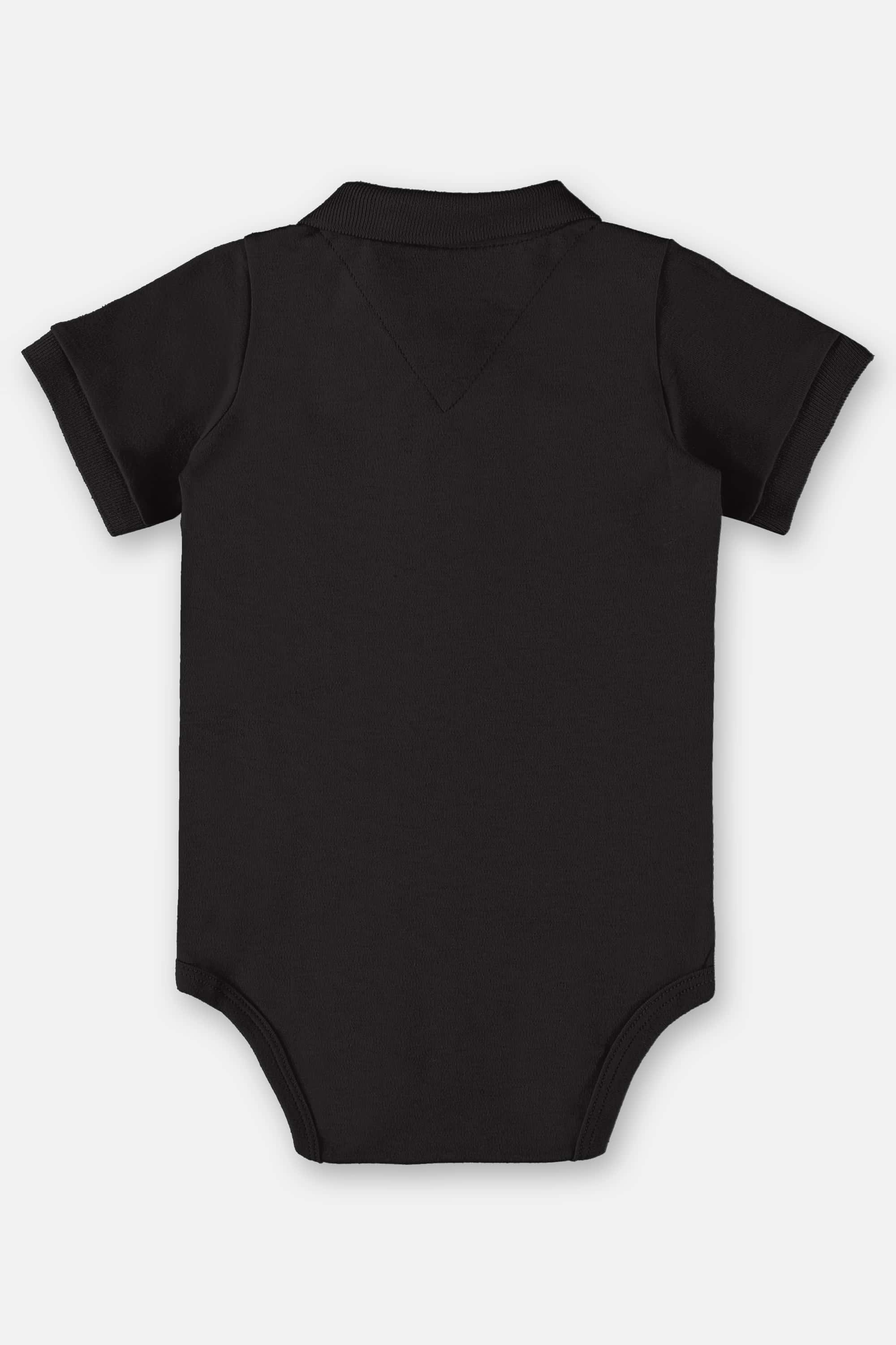 Body Polo em Suedine para Bebê Menino (Preto) Up Baby - Imagem 4