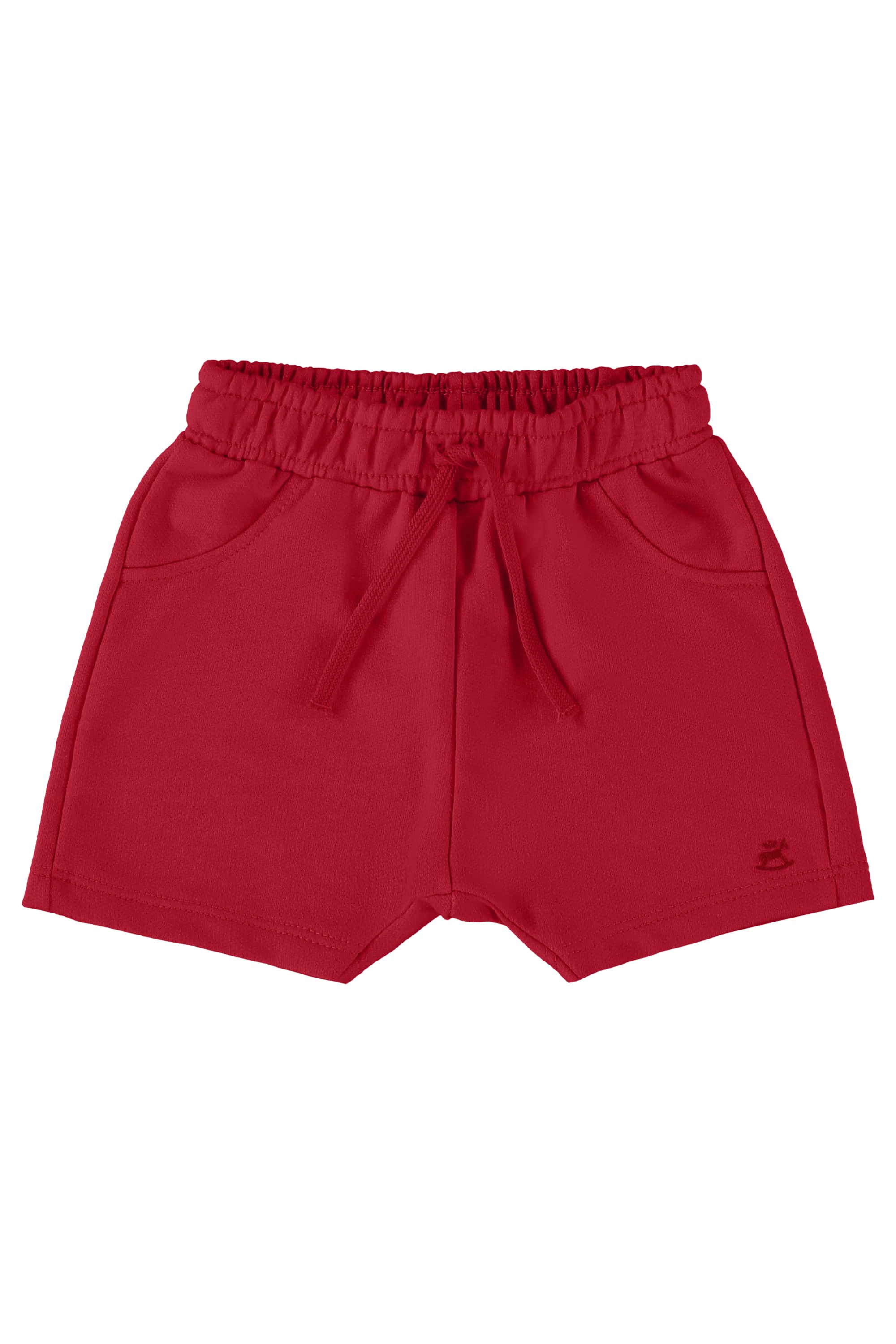Short Básico para Bebê Menino em Moletom (Vermelho) Up Baby