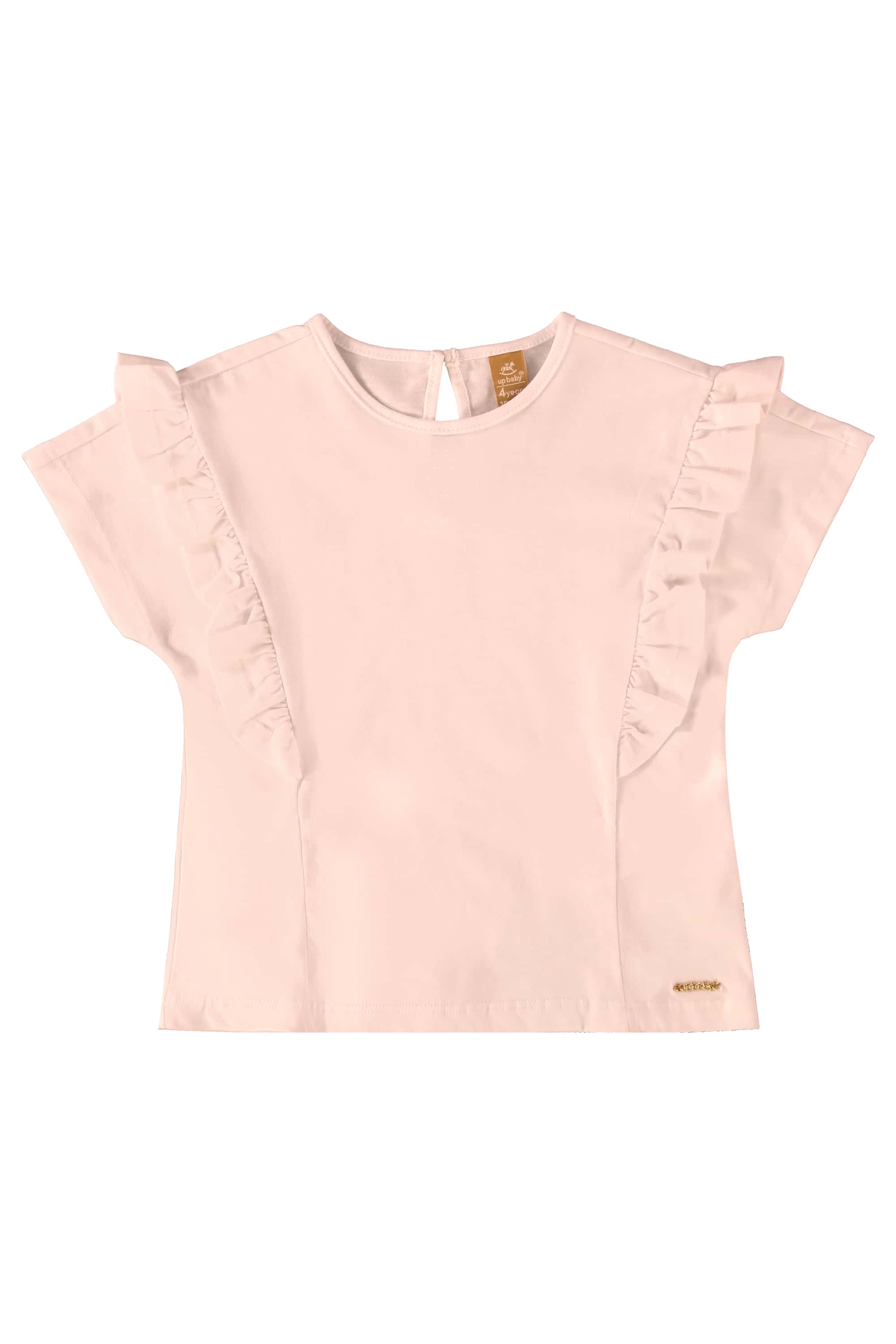 Blusa Infantil Básica em Meia Malha (Rosa Claro) Up Baby - Imagem 13