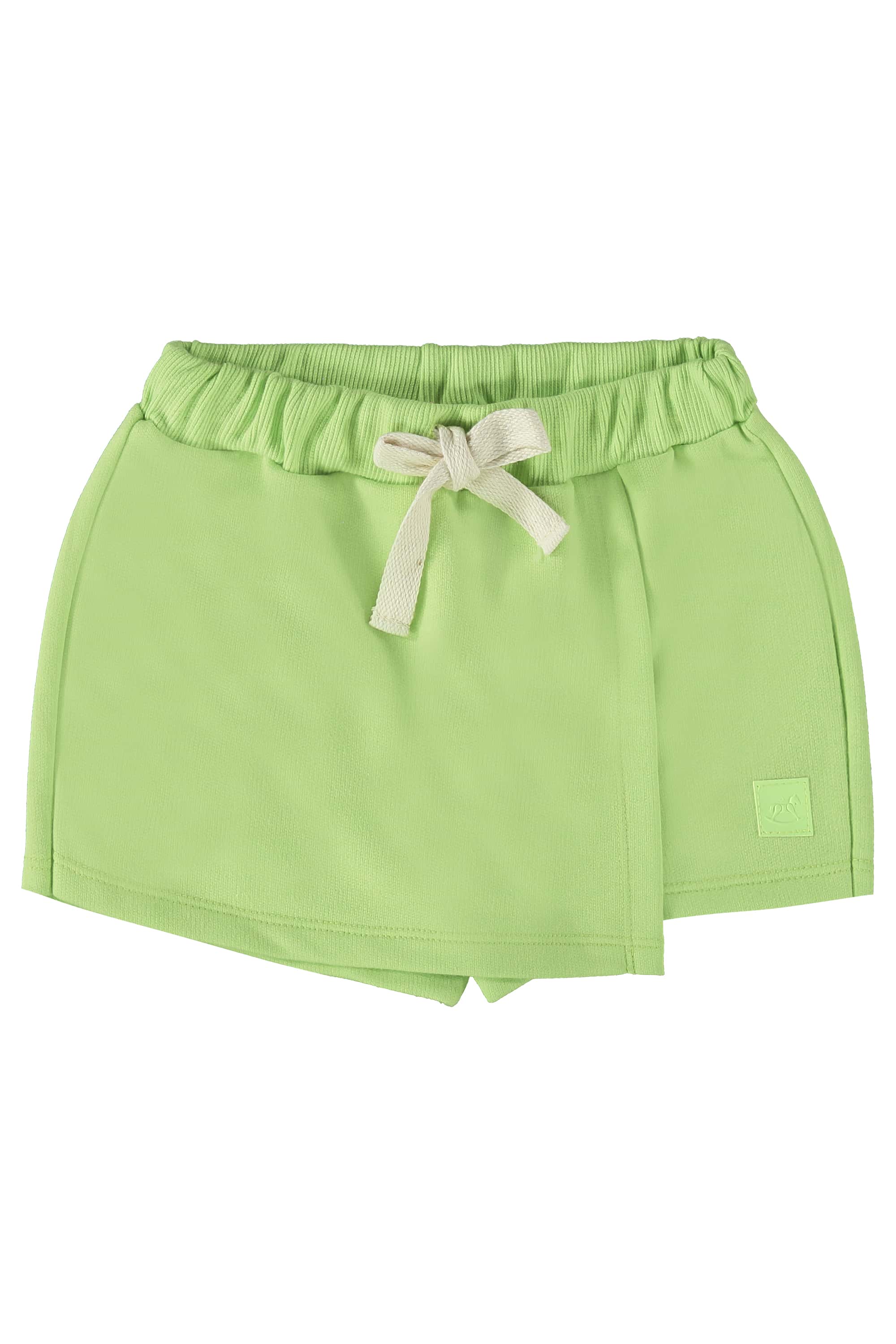 Short-Saia Básico Infantil em Moletom (Verde Neon) Up Baby