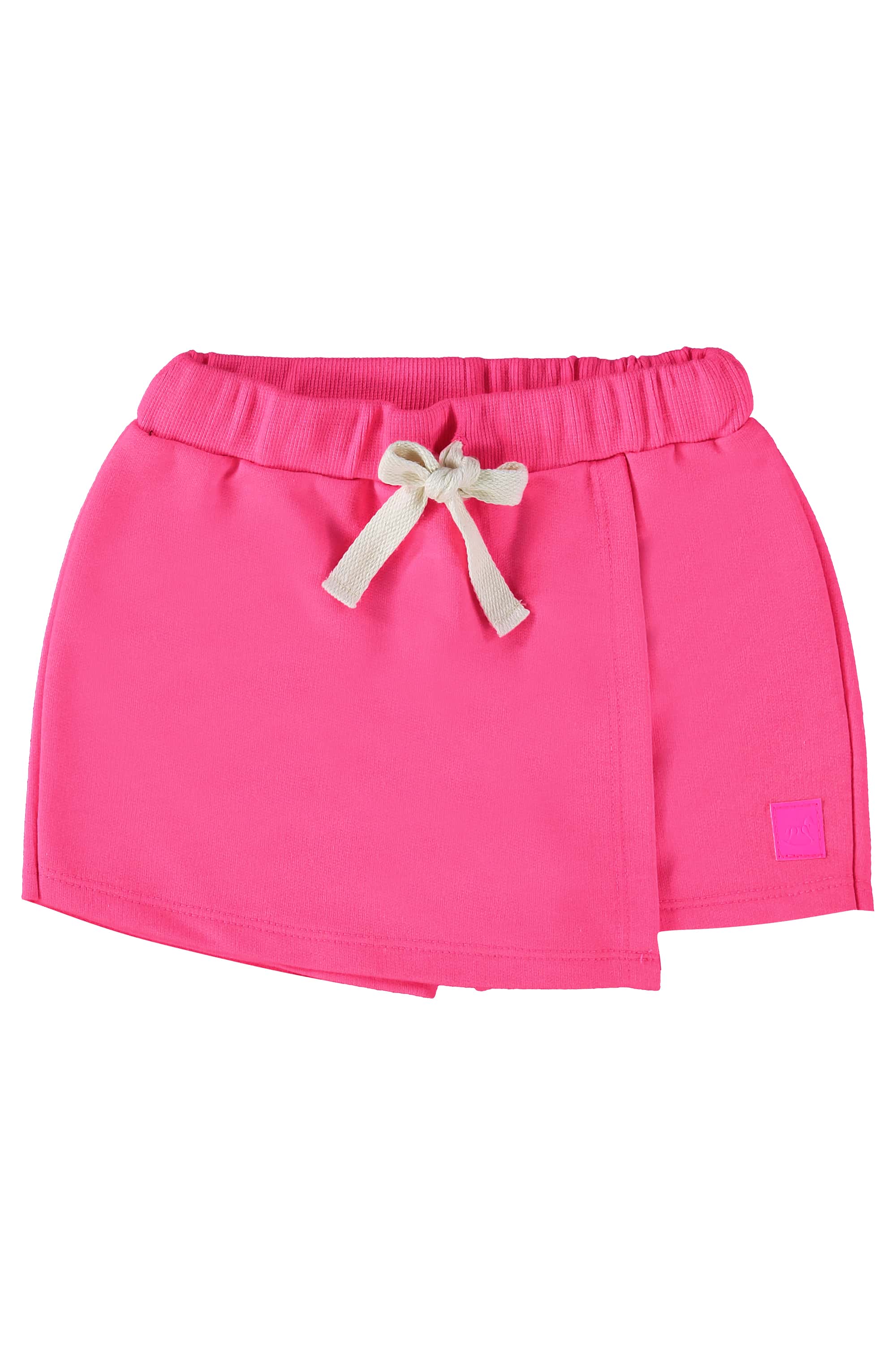 Short-Saia Básico Infantil em Moletom (Rosa Pink Neon) Up Baby