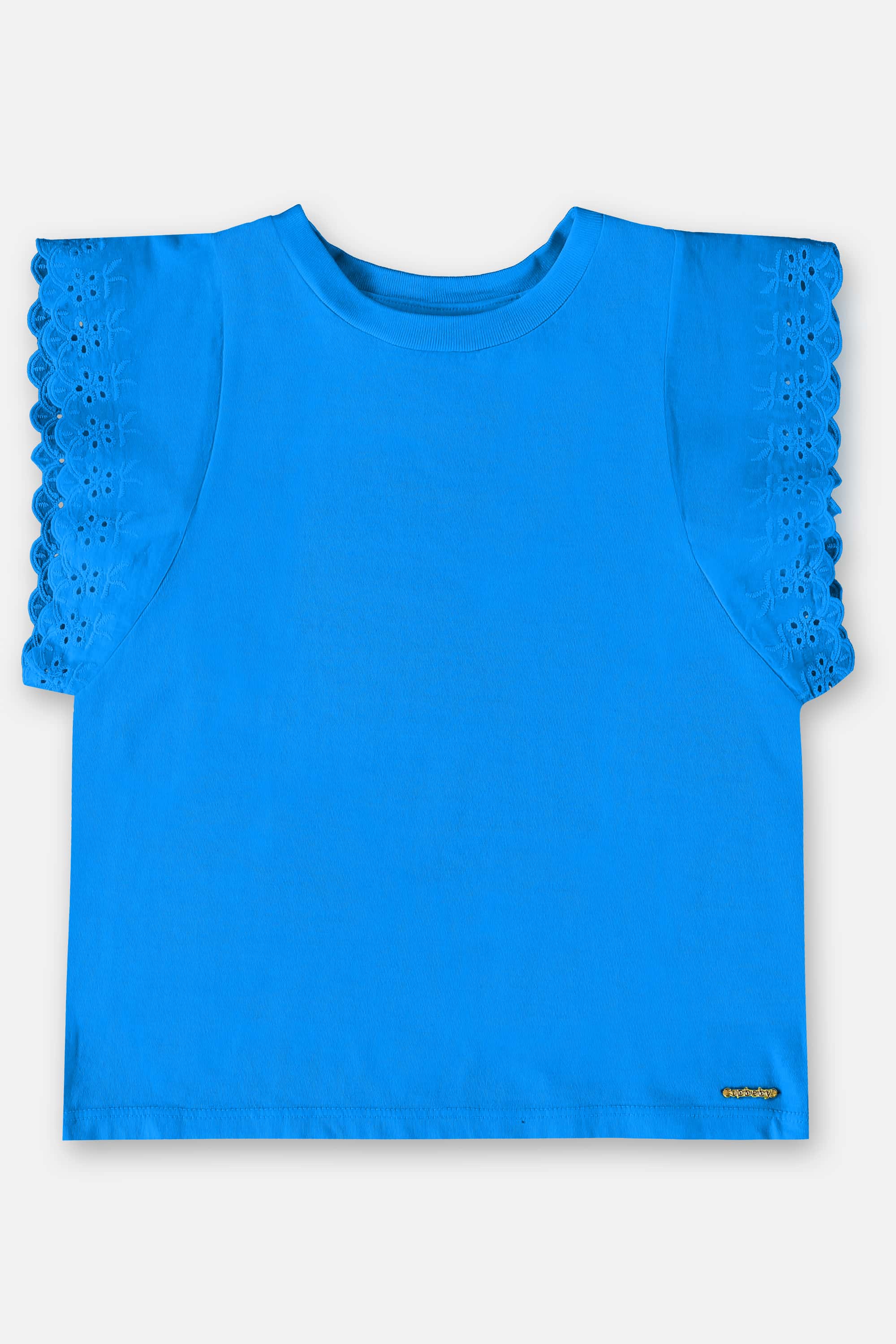 Blusa Infantil em Meia Malha (Azul) Up Baby