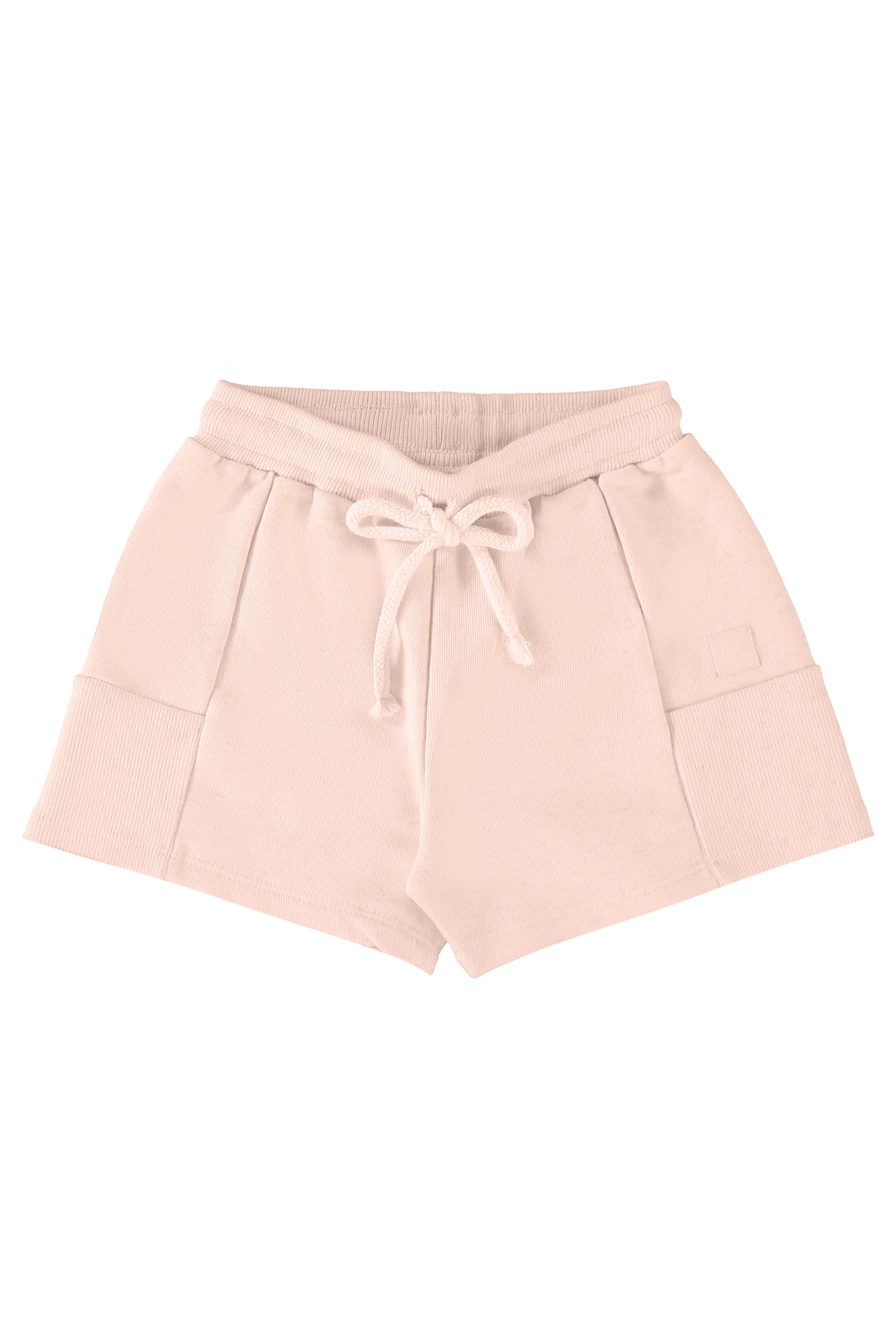 Shorts Infantil em Moletom Linho (Rosa Claro) Up Baby
