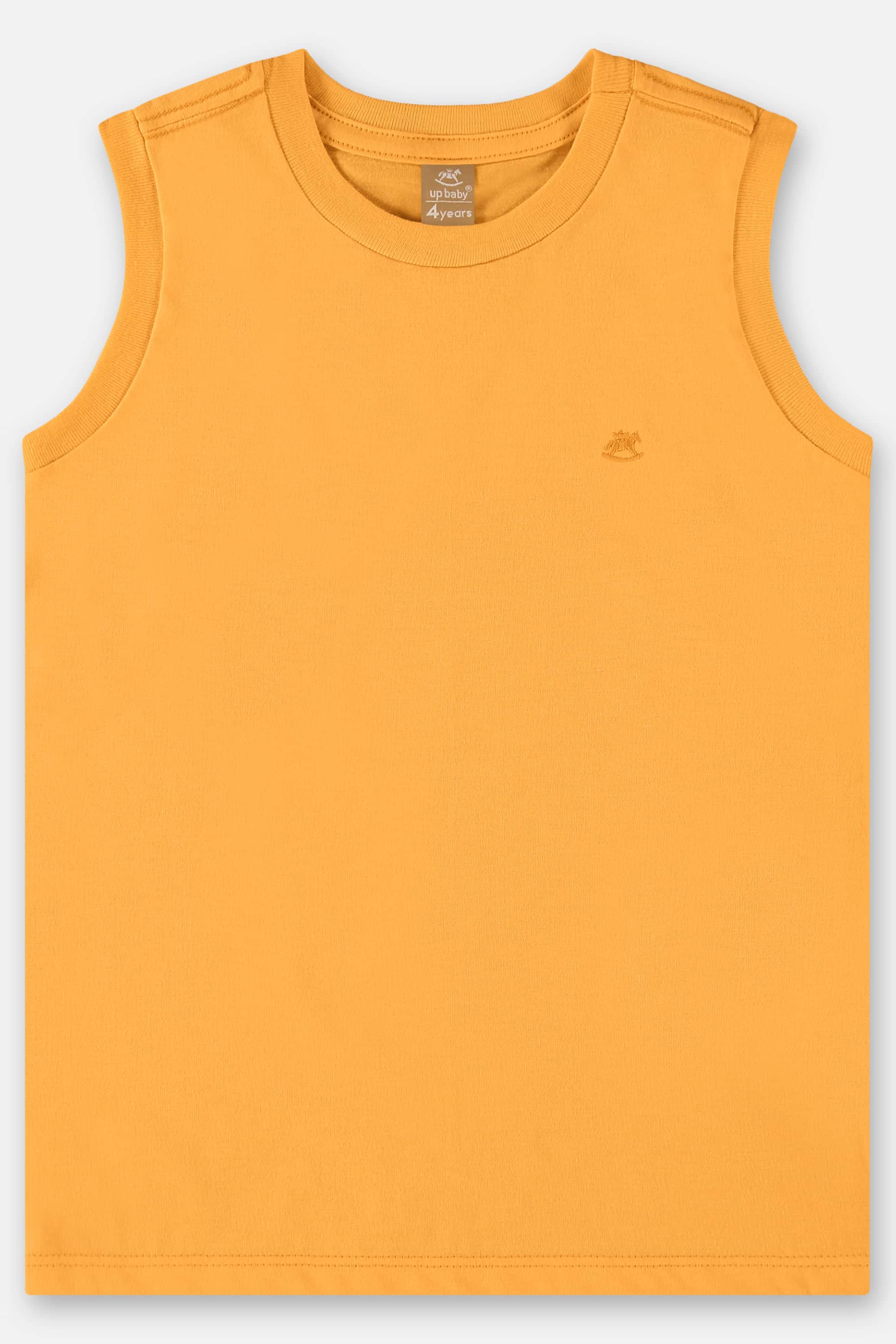 Regata Infantil para Meninos em Meia Malha (Amarelo) Up Baby - Imagem 15