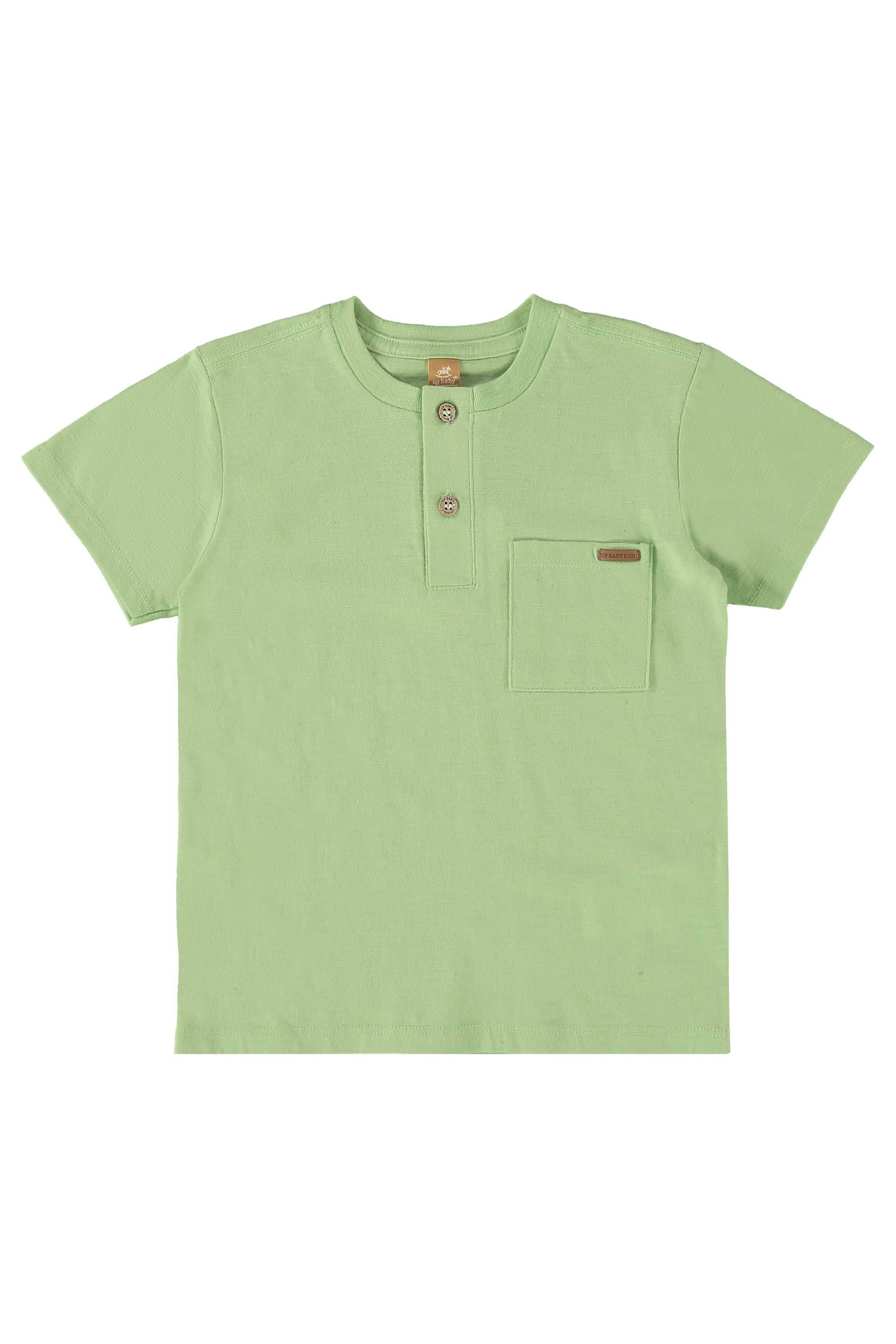 Camiseta Infantil para Menino em Linho Flamê (Verde) Up Baby - Imagem 11