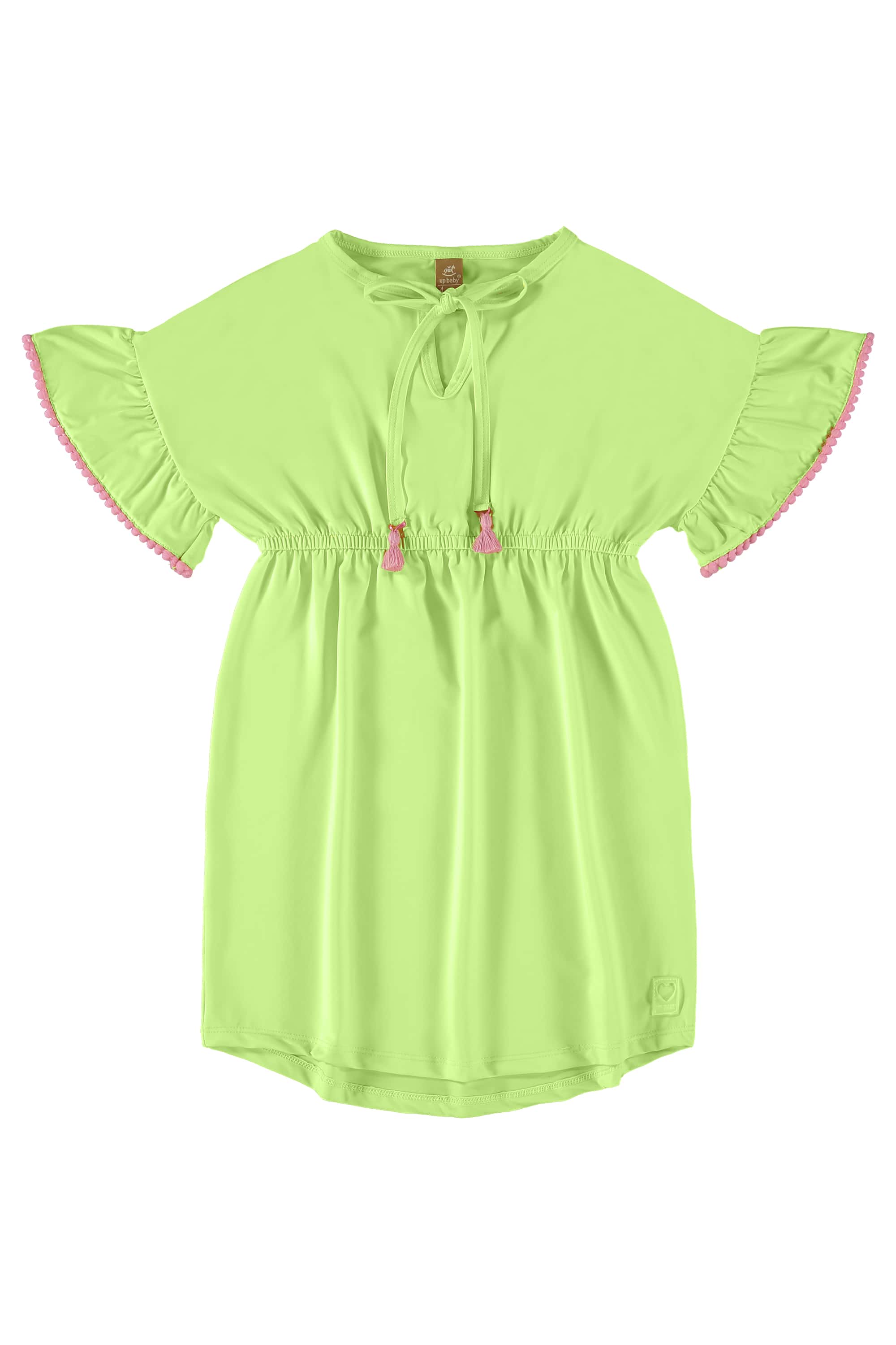 Saída de Praia Infantil em Poliéster FPS+50 (Verde Neon) Up Baby