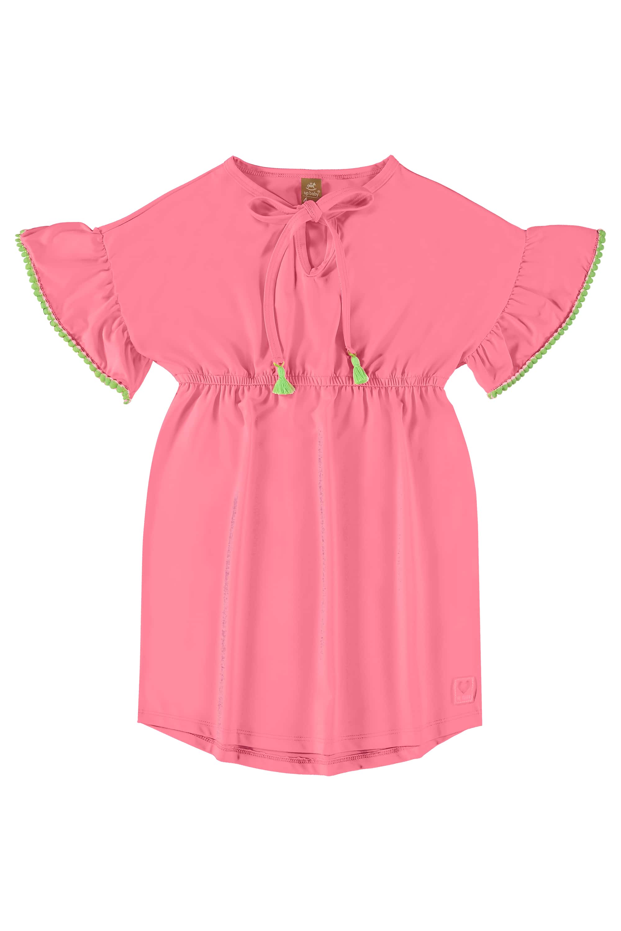 Saída de Praia Infantil em Poliéster FPS+50 (Rosa Pink Neon) Up Baby - Imagem 29