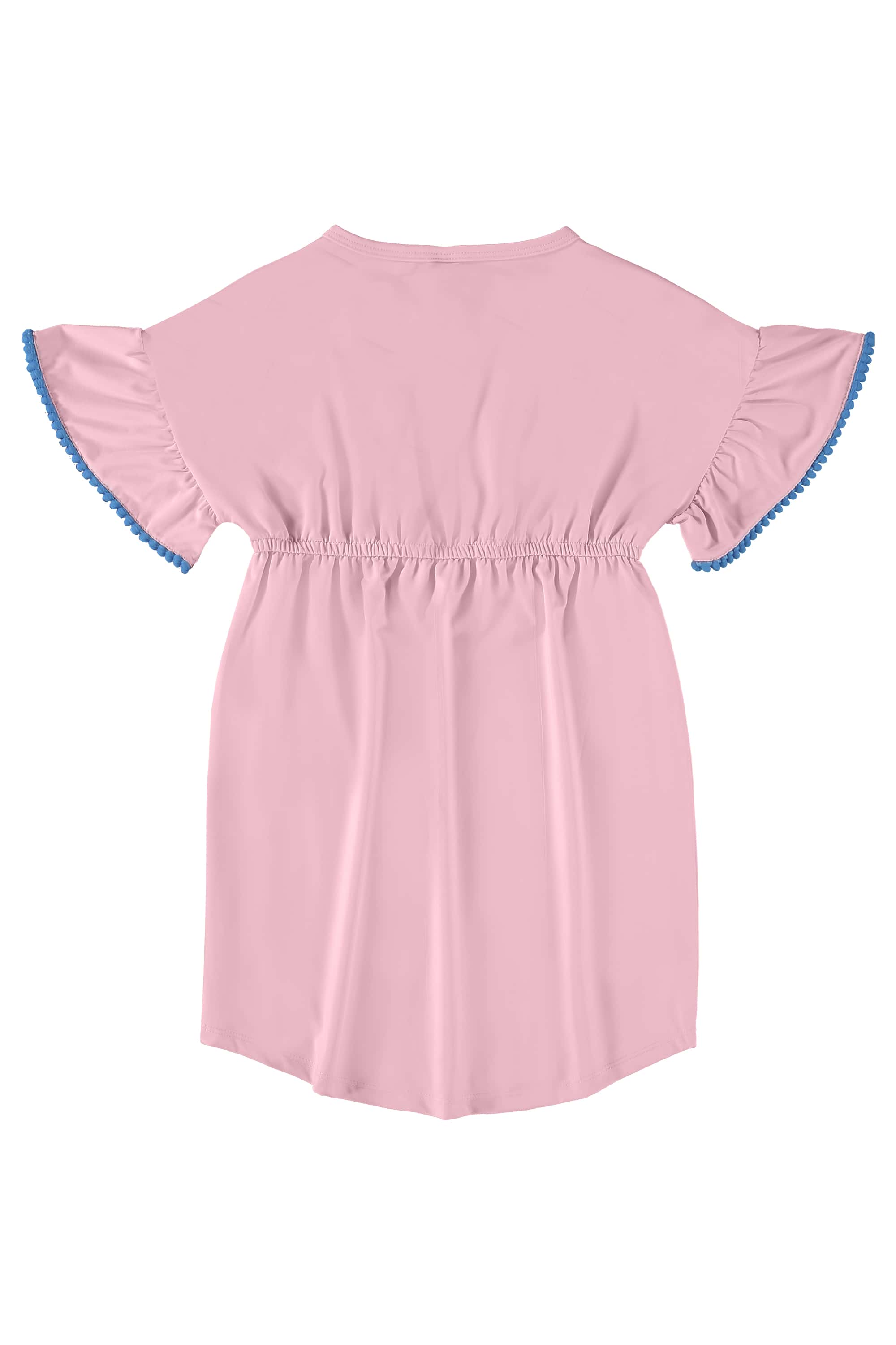 Saída de Praia Infantil em Poliéster FPS+50 (Rosa Claro) Up Baby - Imagem 12